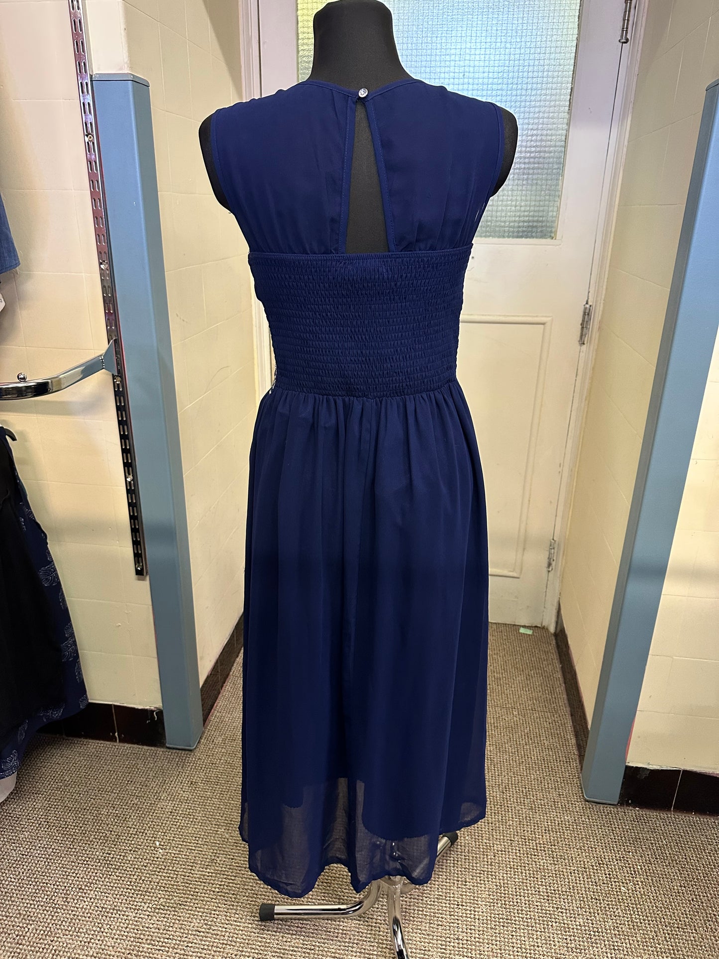 Navy Quiz Occasion Wear Dress Size 14
