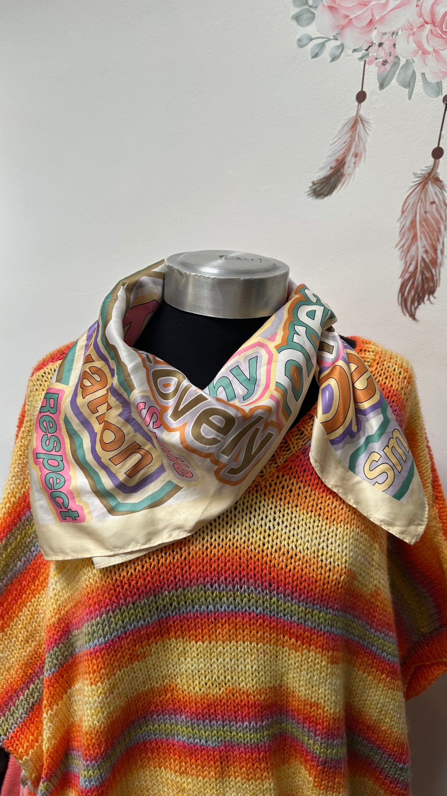 Bershka Positive Print Scarf