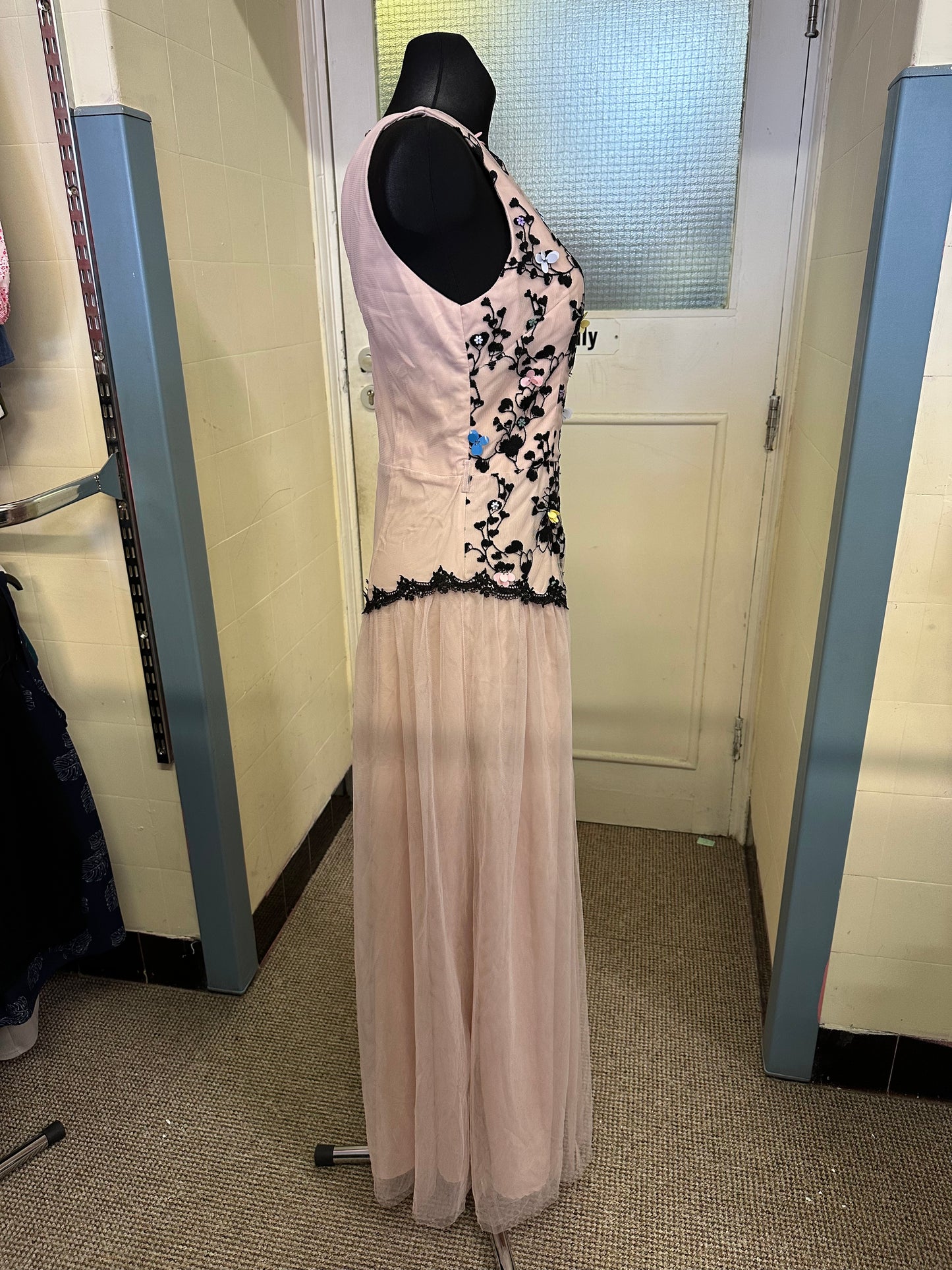 Little Mistress Nude Occasion Wear Dress Size 12