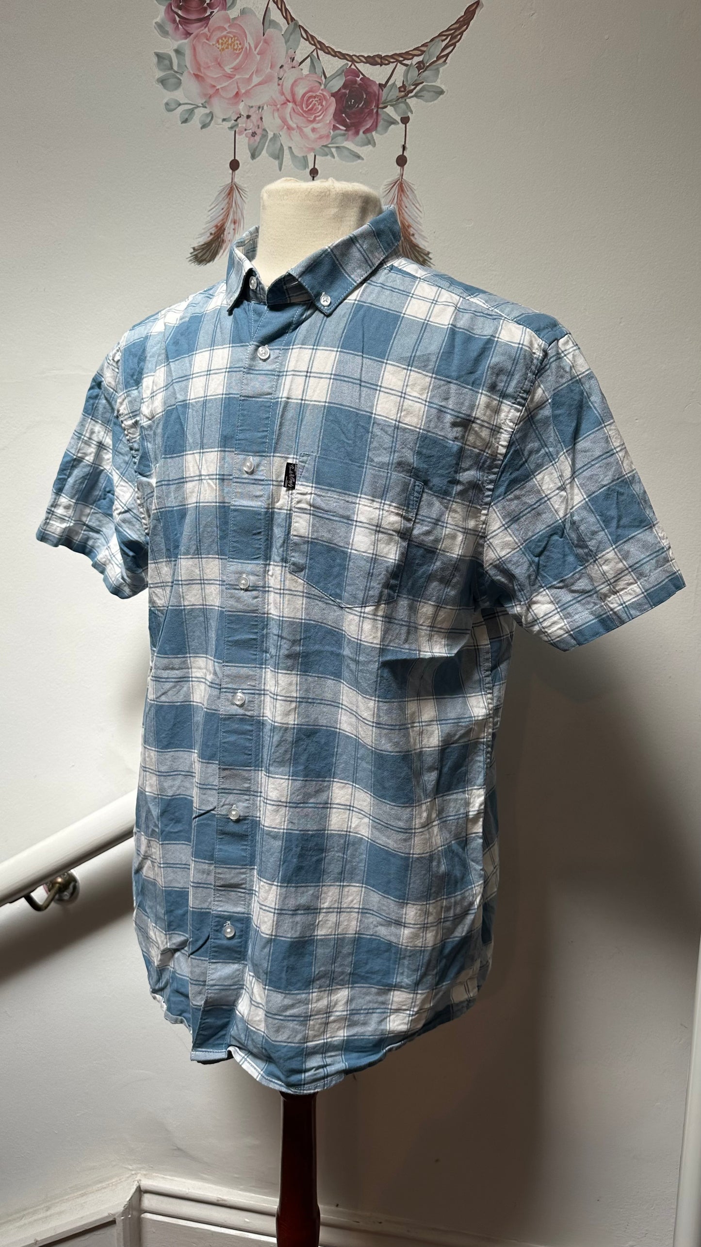 Peacocks Check Shirt Size XL