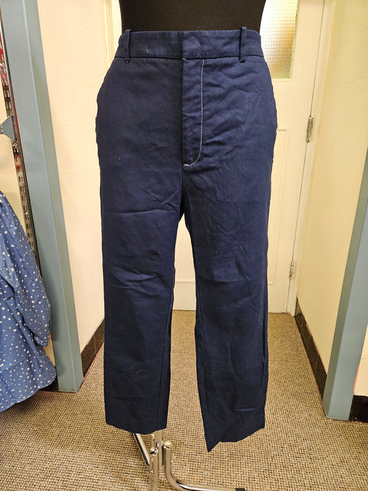 Zara navy trousers, size L