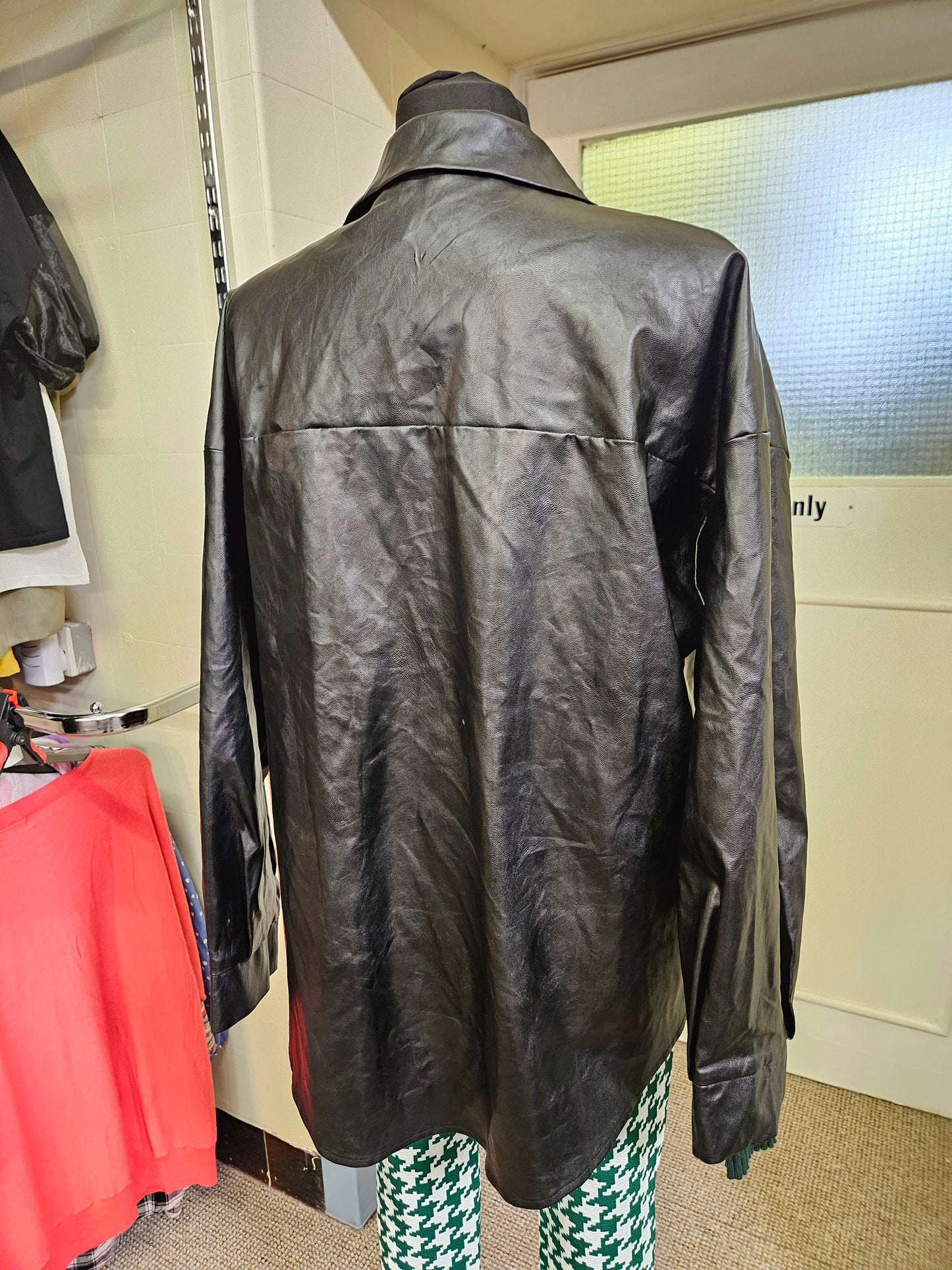 Shein, PU leather jacket, size XL