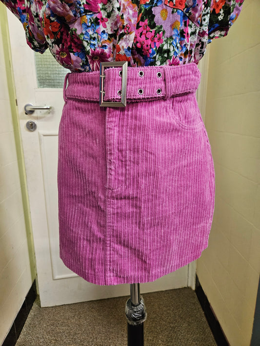 Primark,new mini skirt with belt, size 12