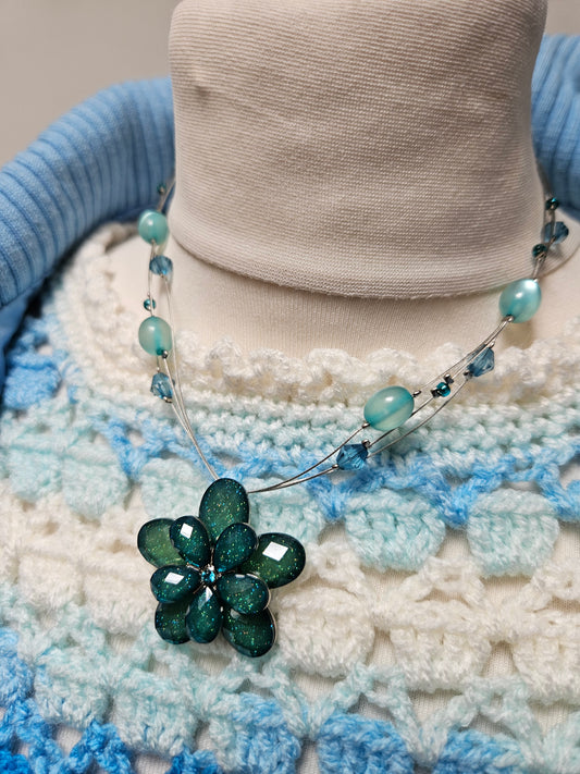 M&S,flower/beads,new necklace