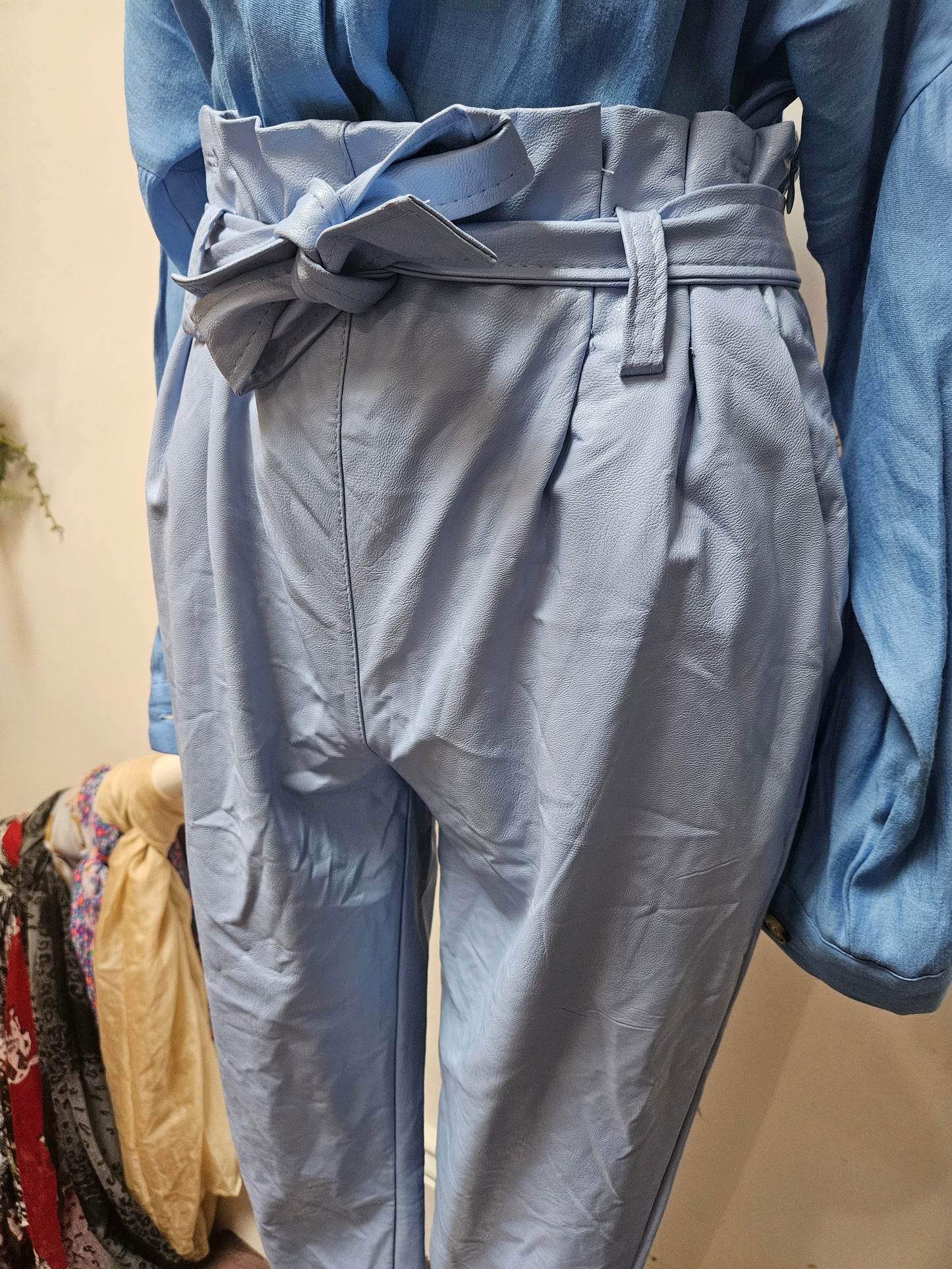 Lokita Milano, new,powder blue trousers,size L, rrp 39.99€