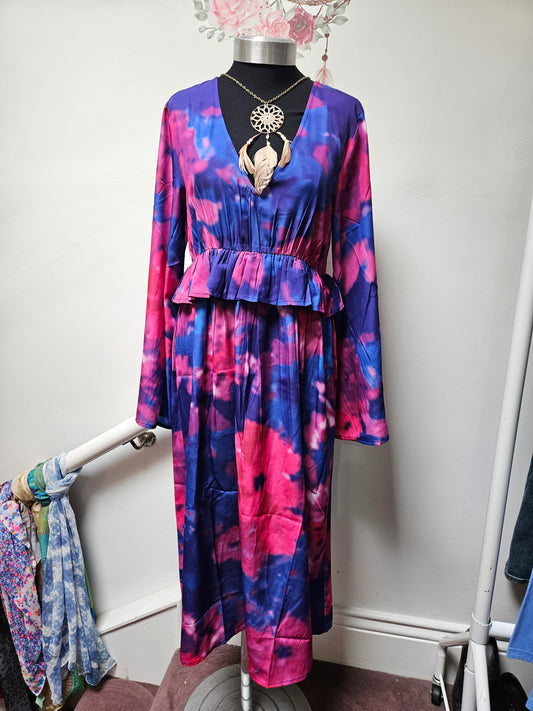 Boohoo dress,pink/purple size 12