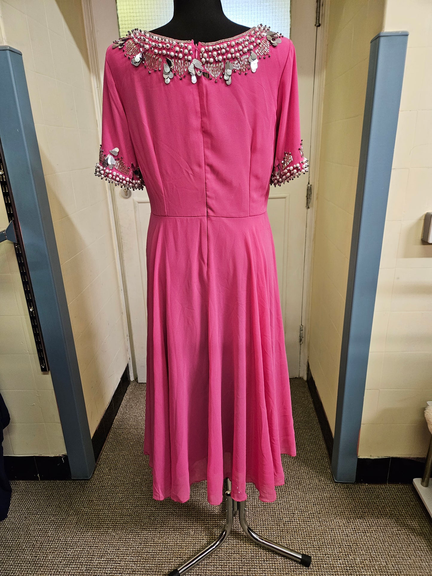 Amber,hot pink dress,size L