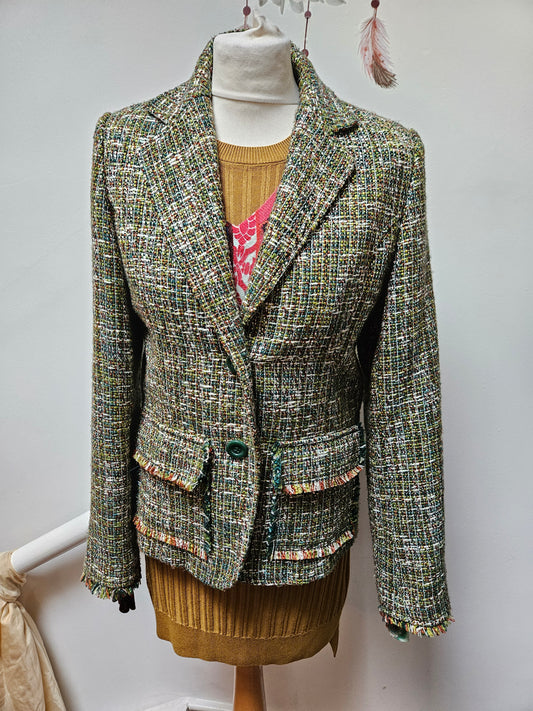 Paco,tweed style blazer, size 10