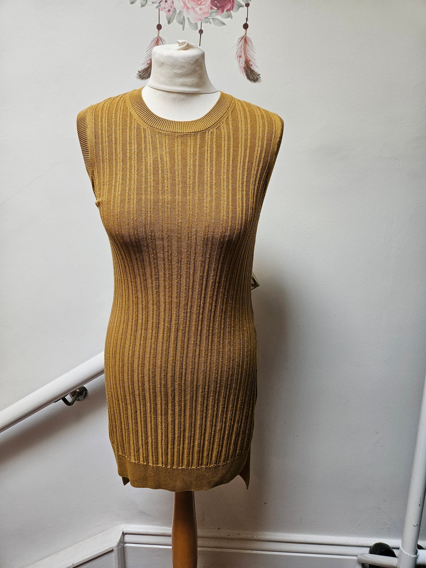 M&S,knitted dress/tunic, 97% viscose,size 10-7€