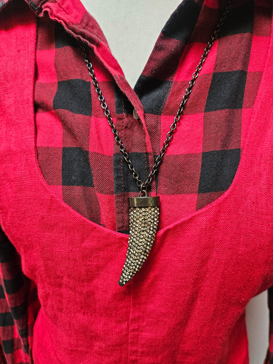 Tiger tooth necklace