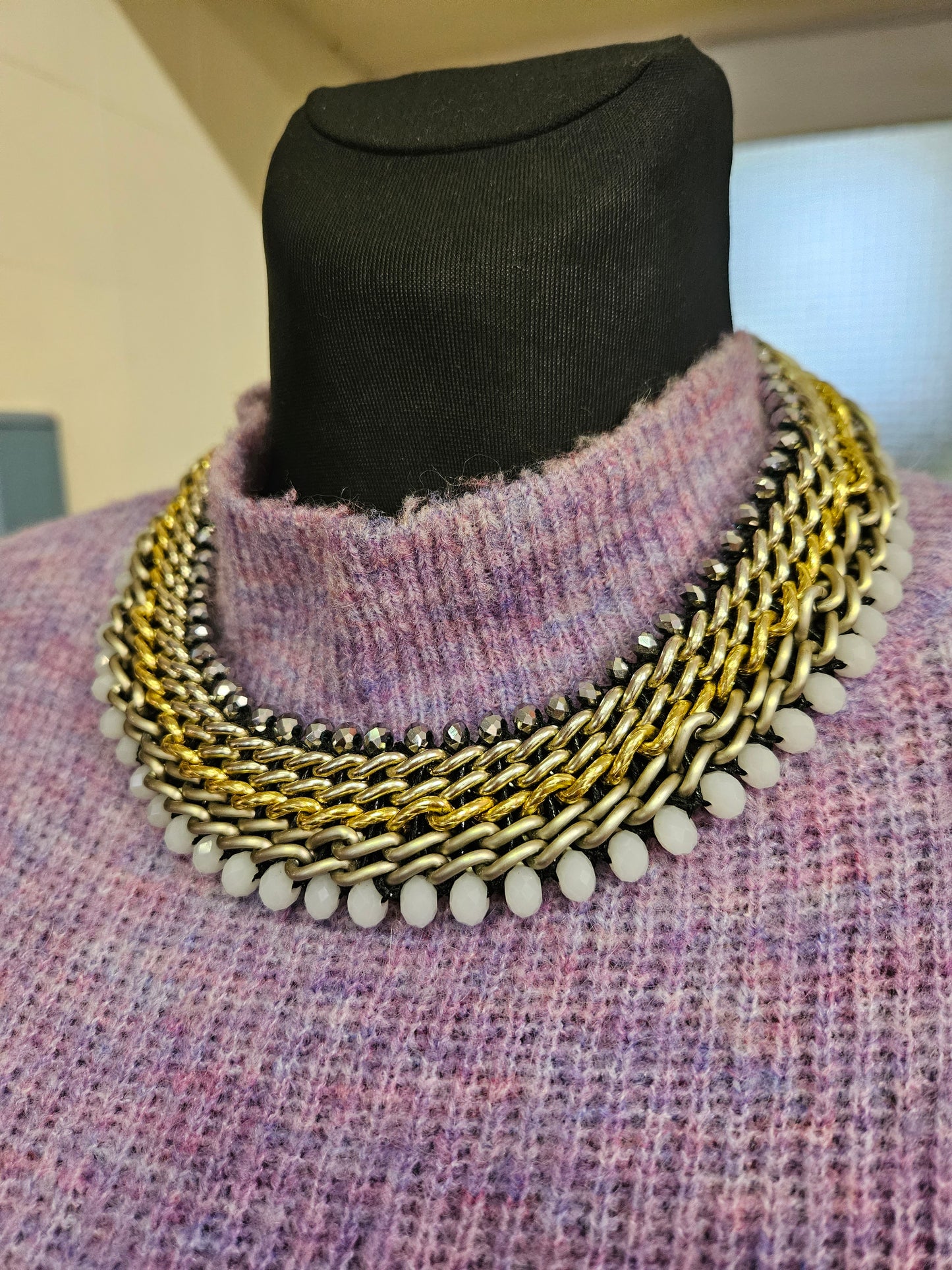 Chunky gold necklace