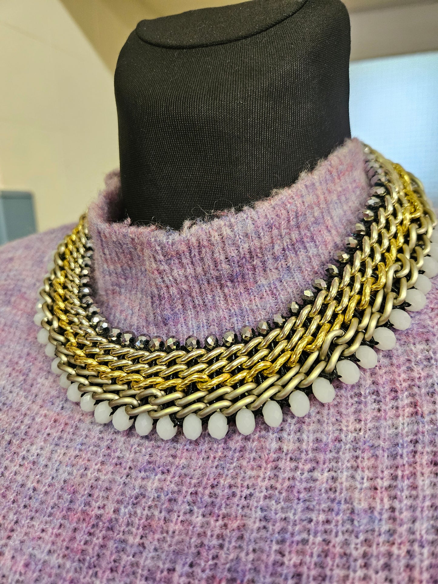 Chunky gold necklace