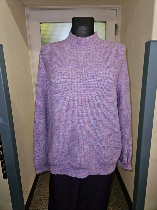 Rowen Avenue turtleneck, light purple, 8%mohair size S, would fit an M