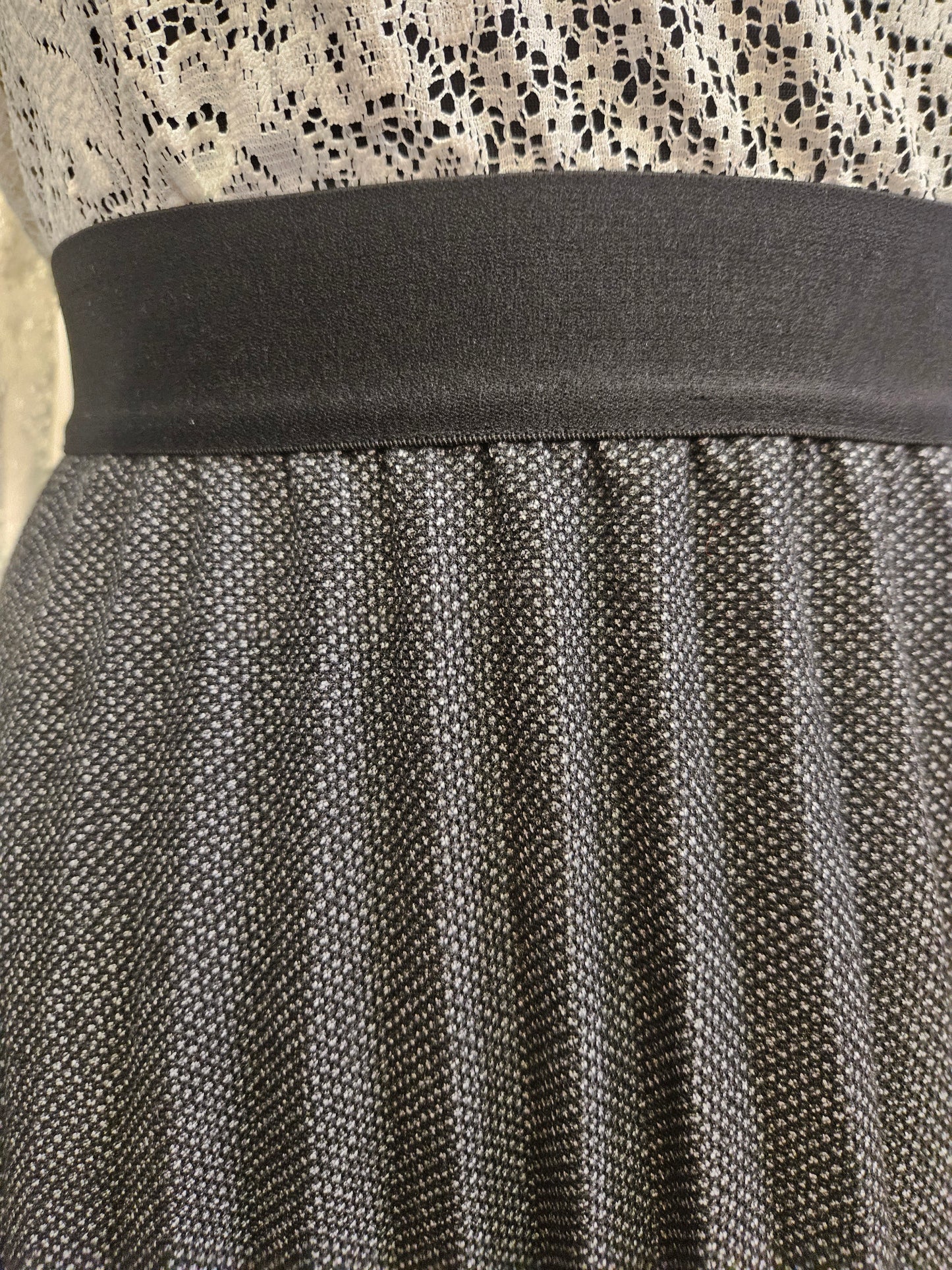 F&F grey skirt,elastic band in the waist,size 12