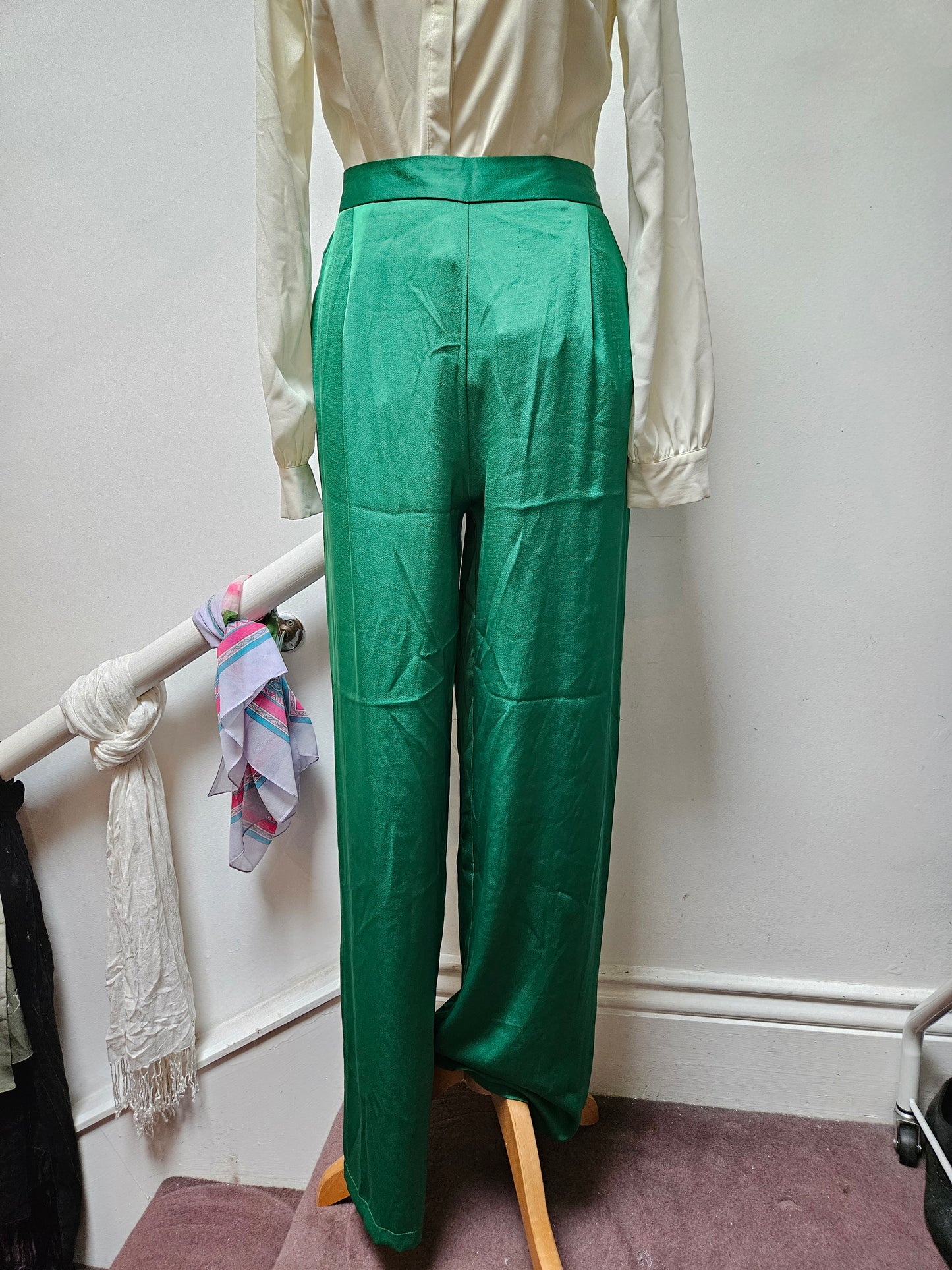 Primark green trousers, size 12