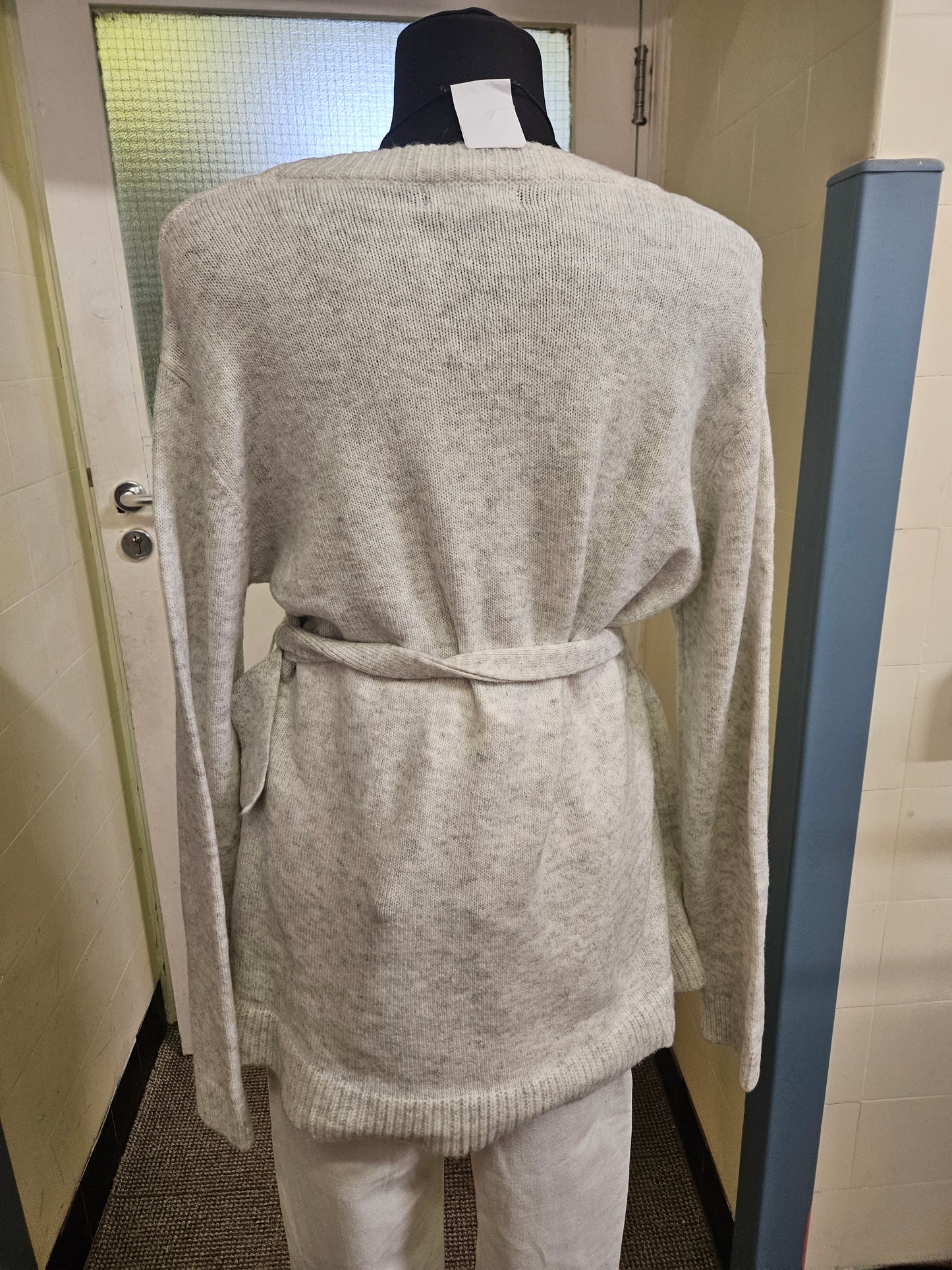 Primark,long ,grey jumper with belt, size L