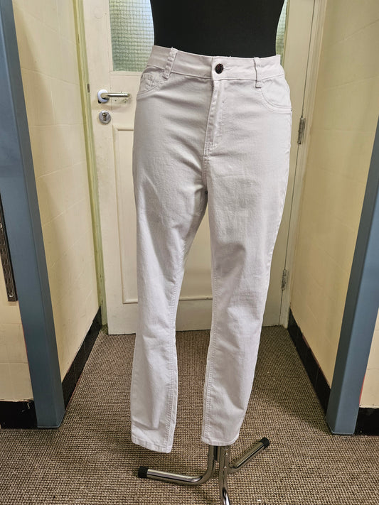 Dunnes, white skinny jeans, size 12