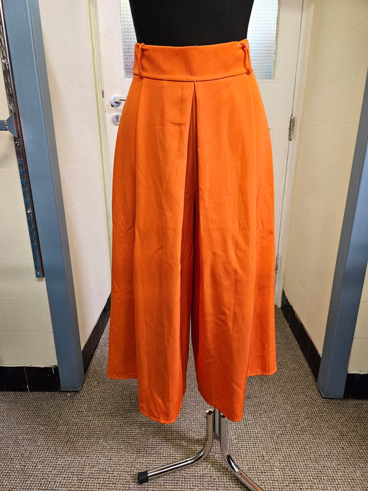 Boohoo,orange,new,mid calf length trousers, size 8