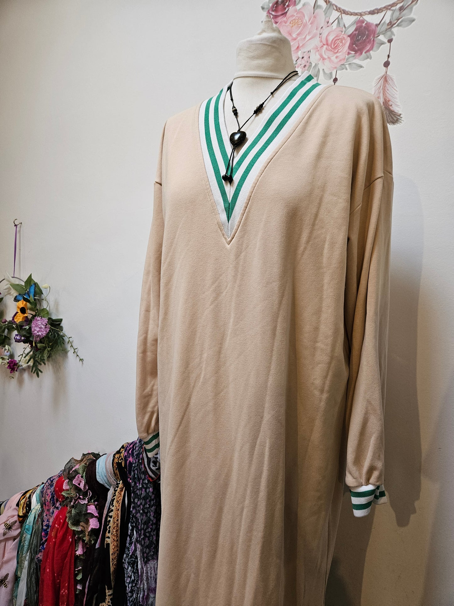 Oh Molly, Irish design, sweater midaxi dress, size M/L