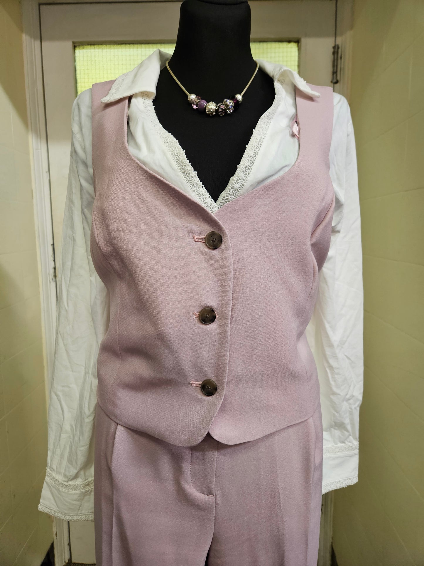 Primark, dusty pink waistcoat, size 18/20