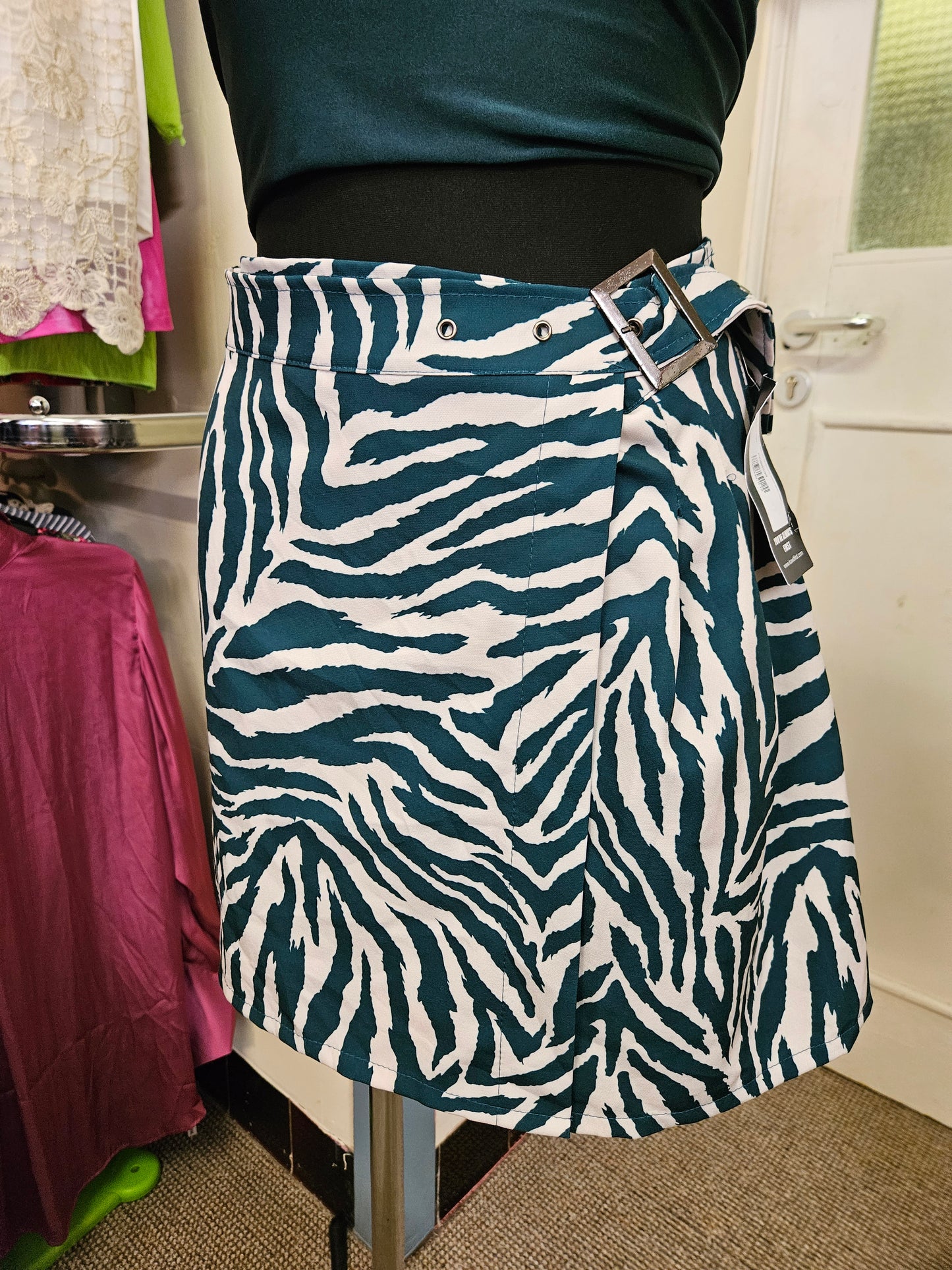 I saw it first, zebra print, mini skirt, new, size 12