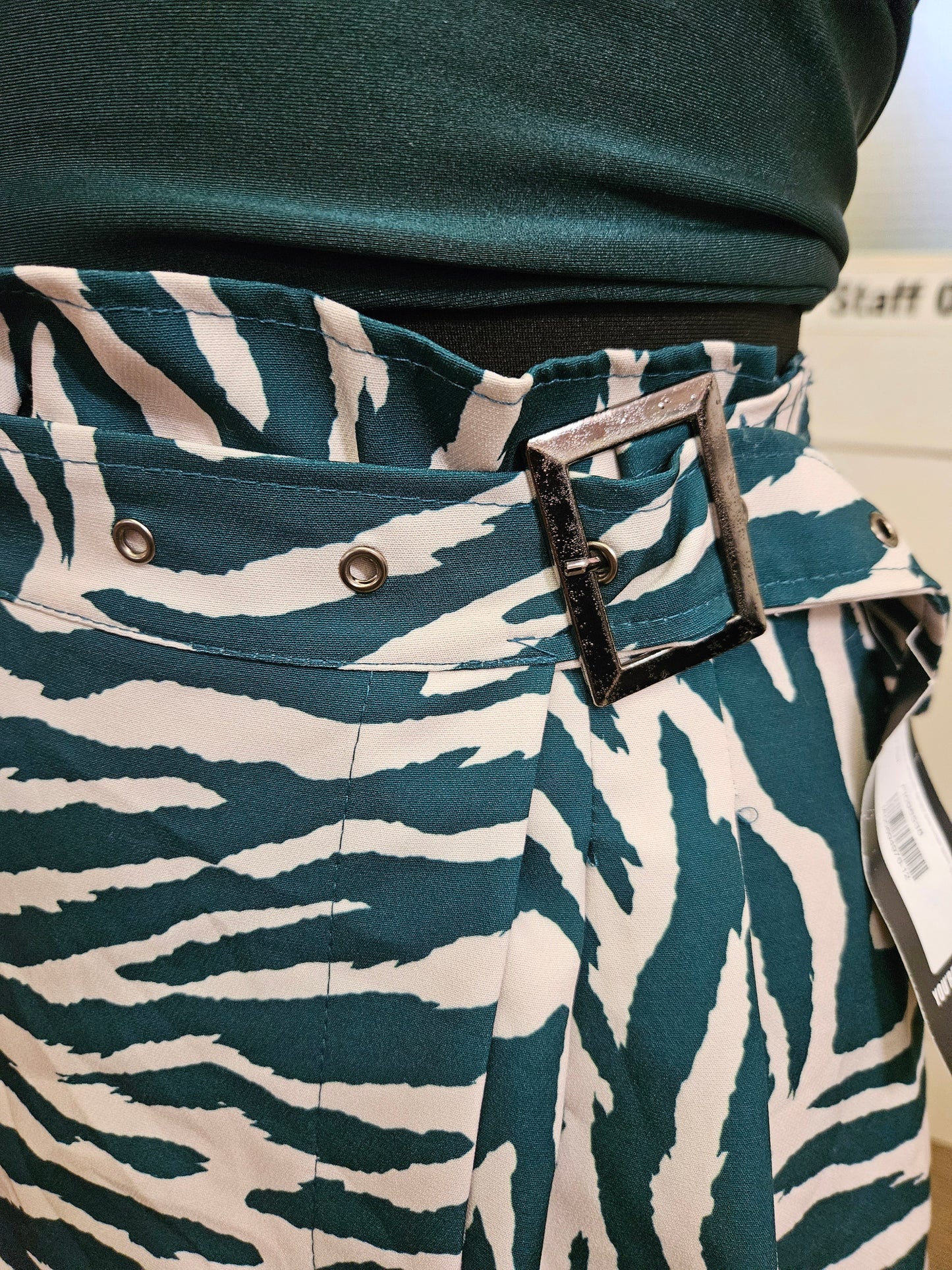 I saw it first, zebra print, mini skirt, new, size 12