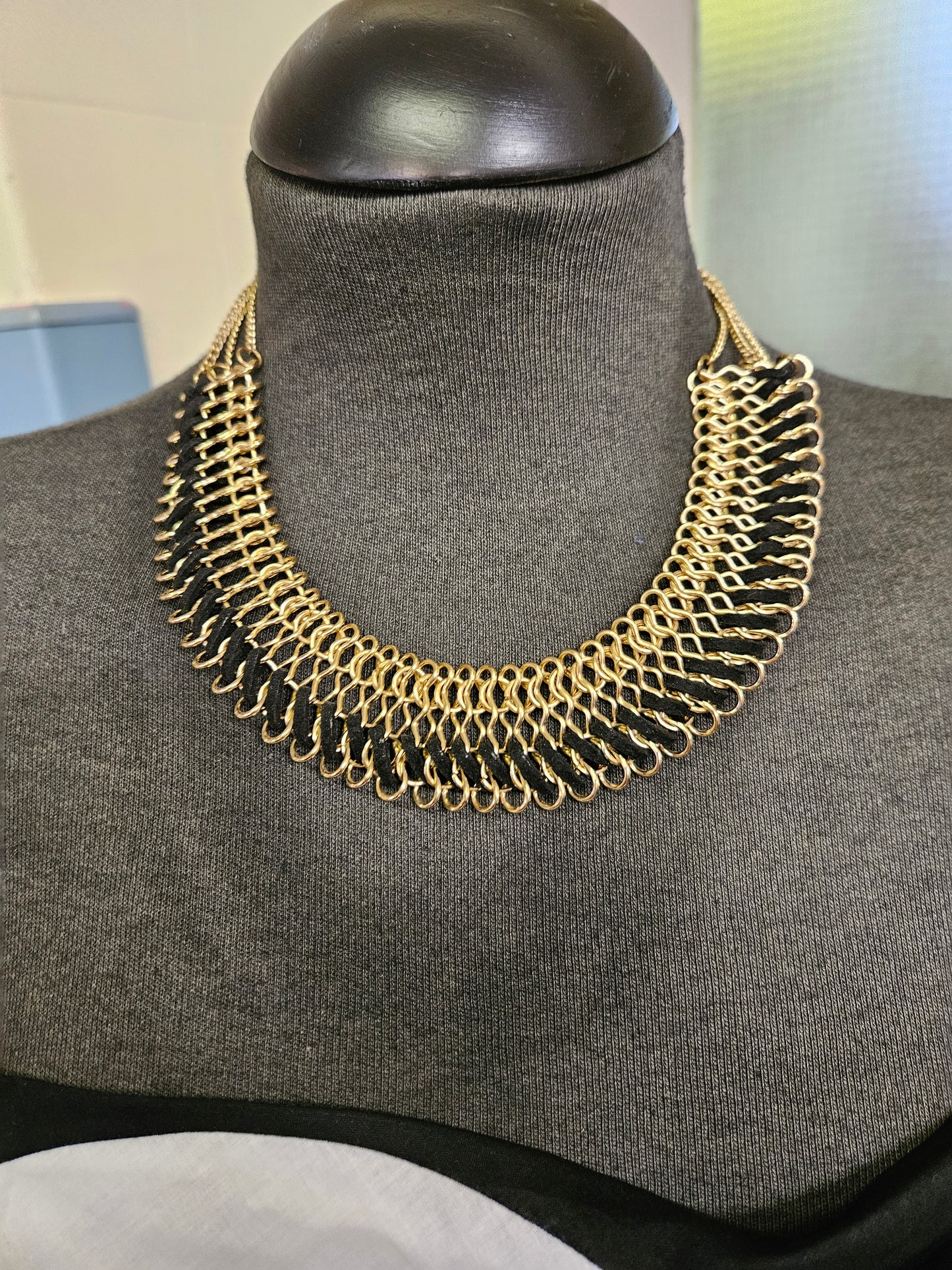 Gold chain, statement necklace