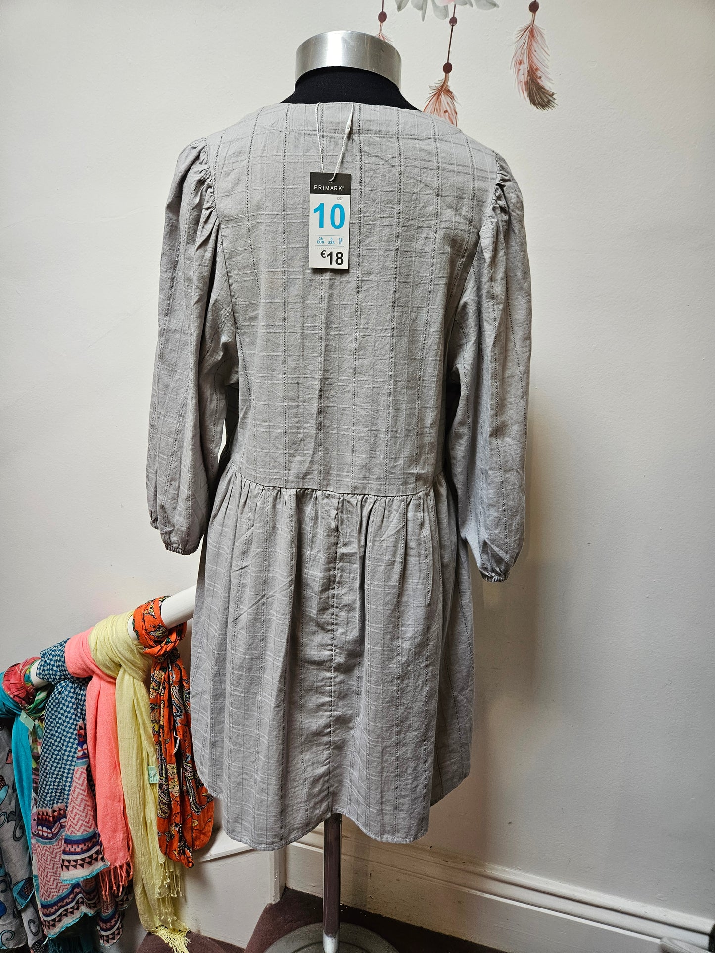 Primark, grey, new dress, size 10