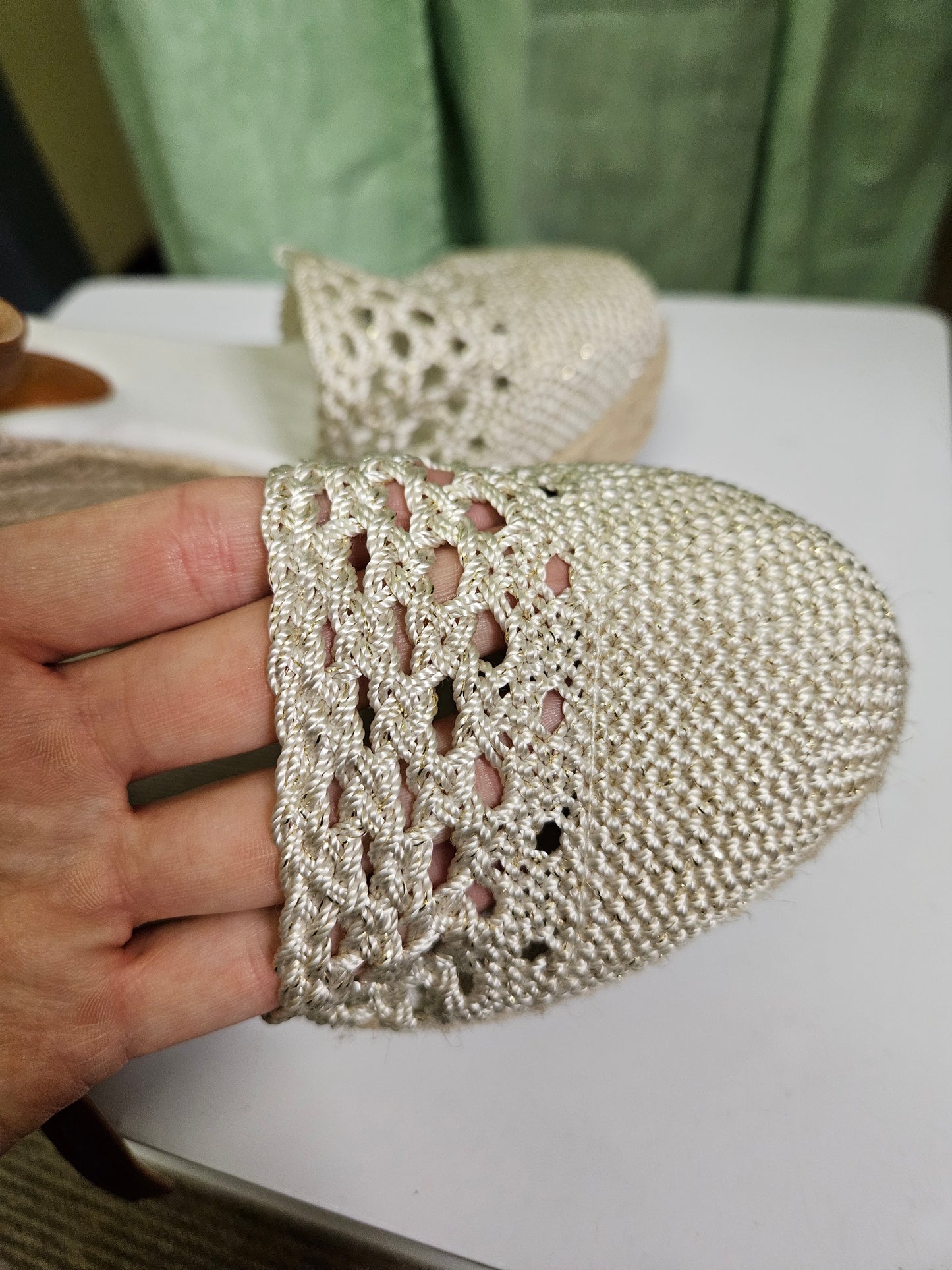 Don Algodon, crochet wedges, size 3
