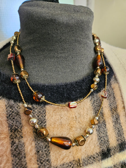 Brown beads