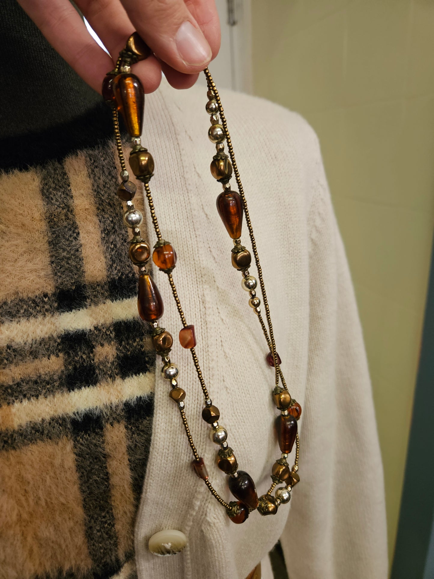 Brown beads