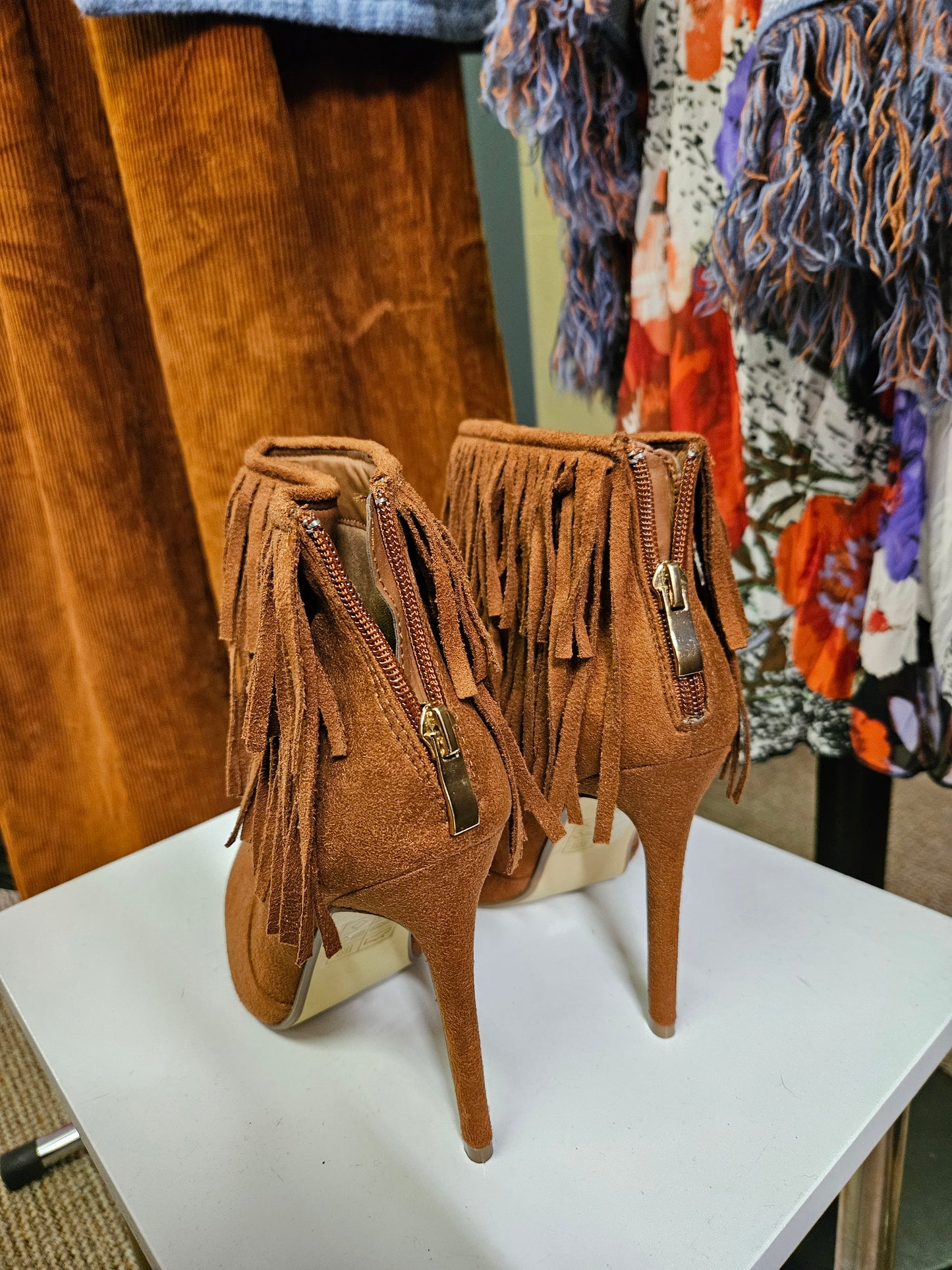 No brand, tassel boots, new, size 5