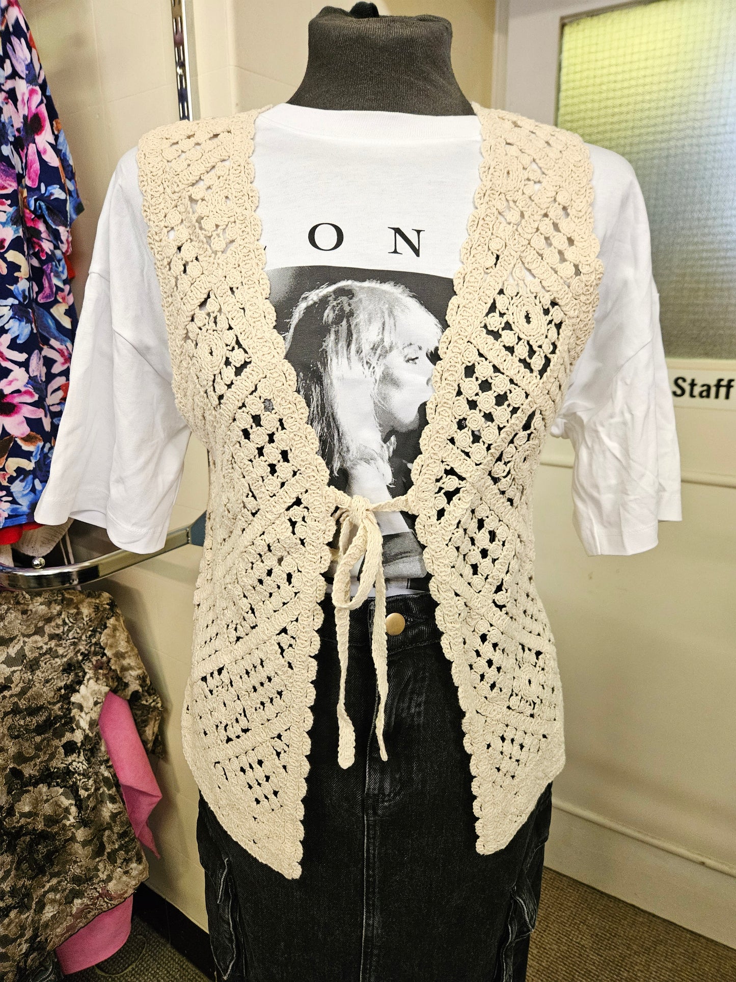 Primark, crochet vest, size M