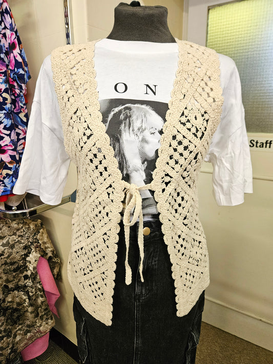 Primark, crochet vest, size M