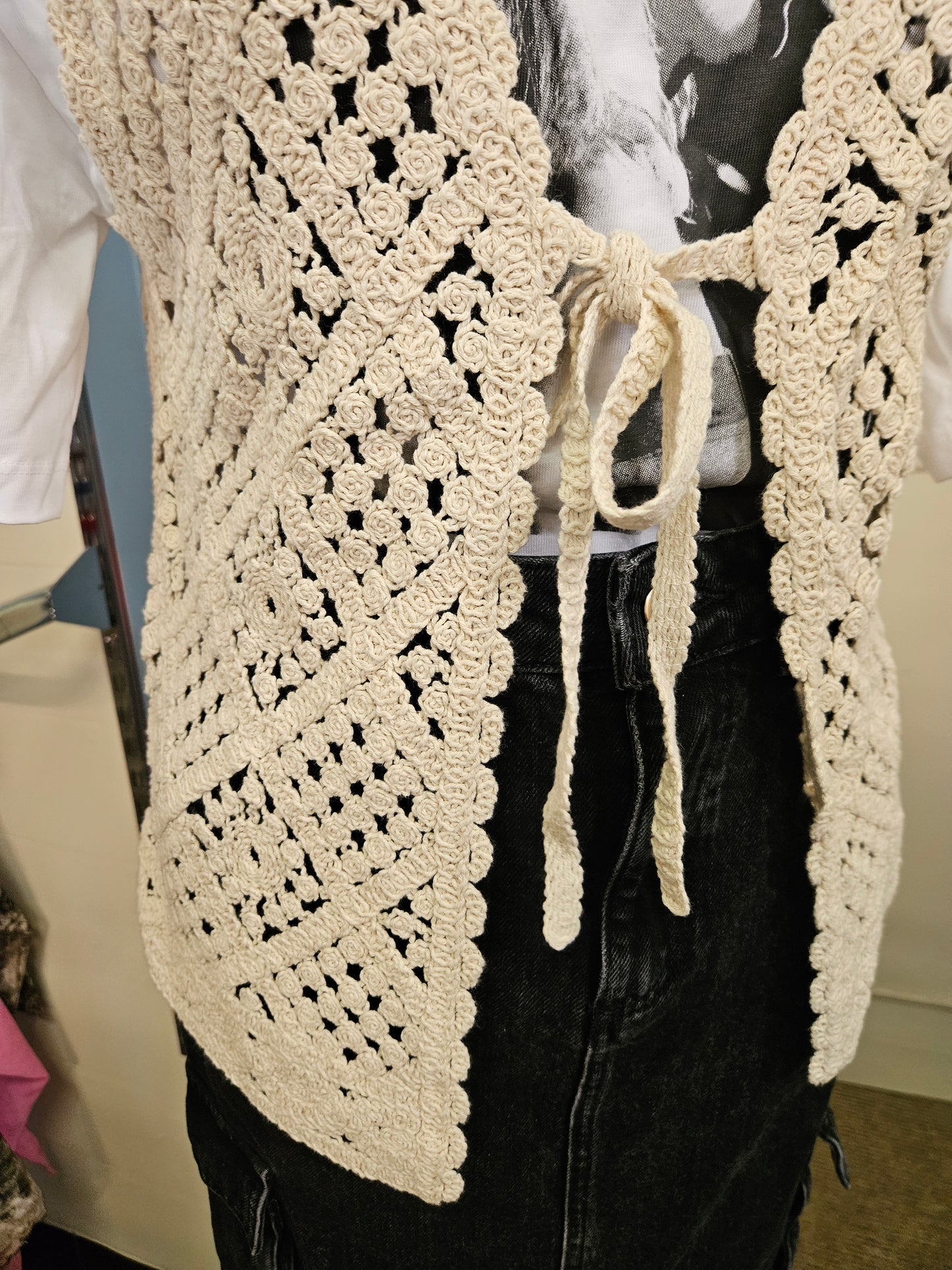 Primark, crochet vest, size M