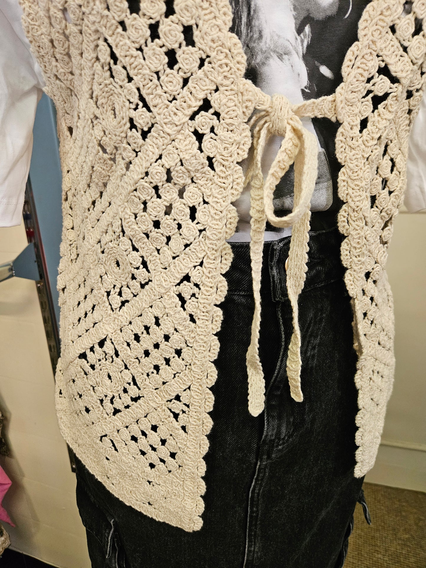 Primark, crochet vest, size M