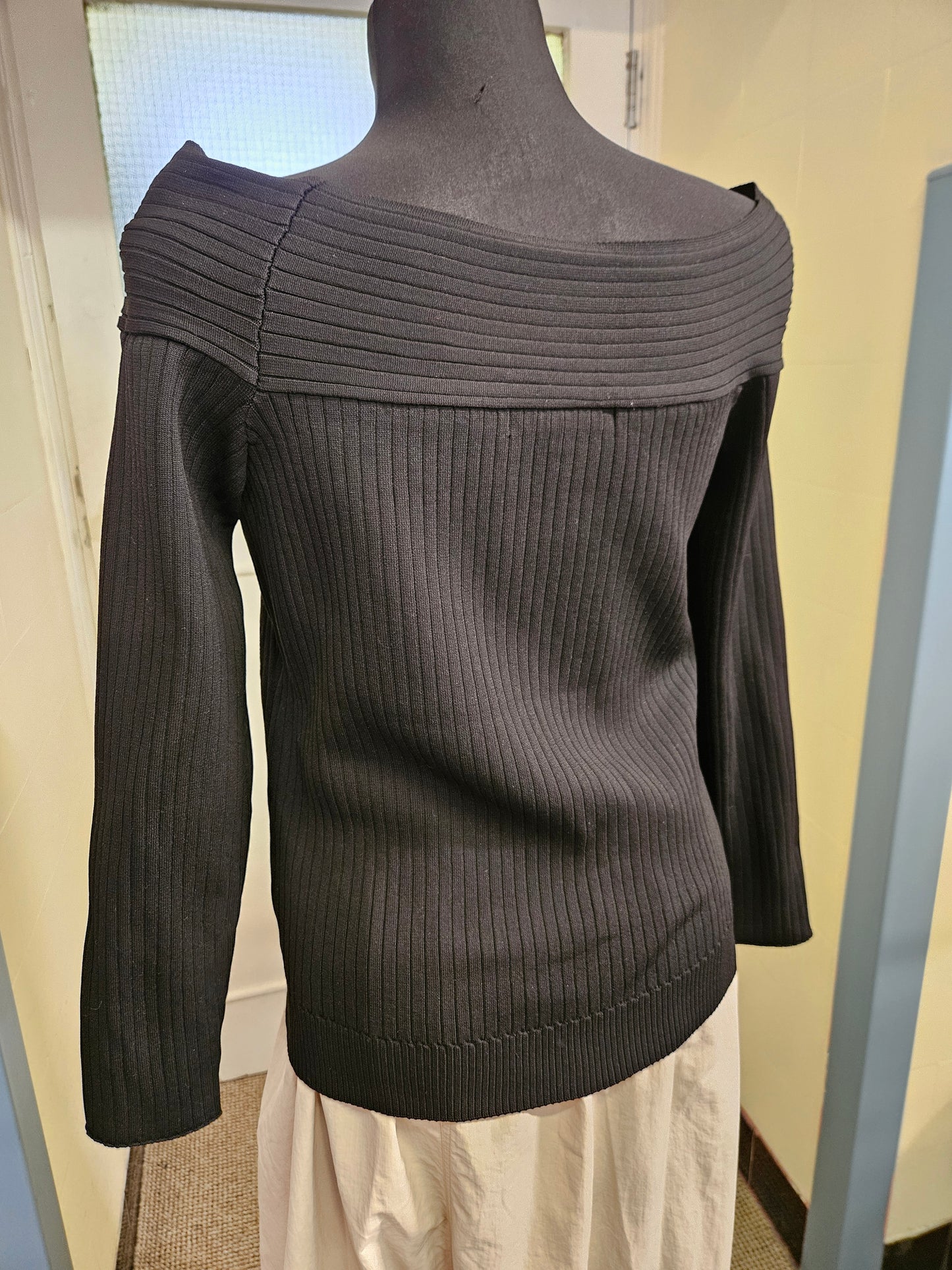 Next, off shoulder, black top, size L