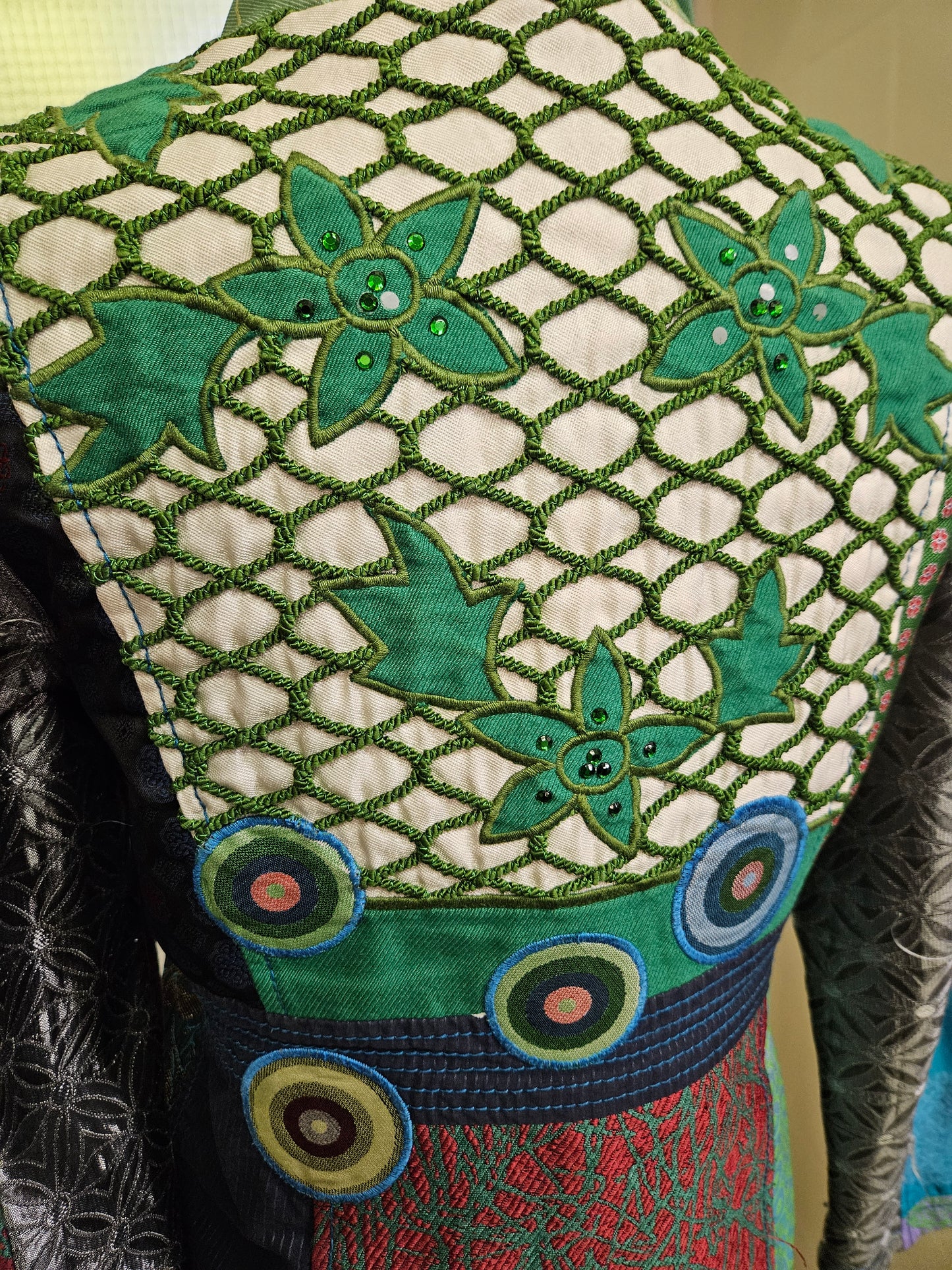 Desigual, colorful,  patchwork style jacket, size M