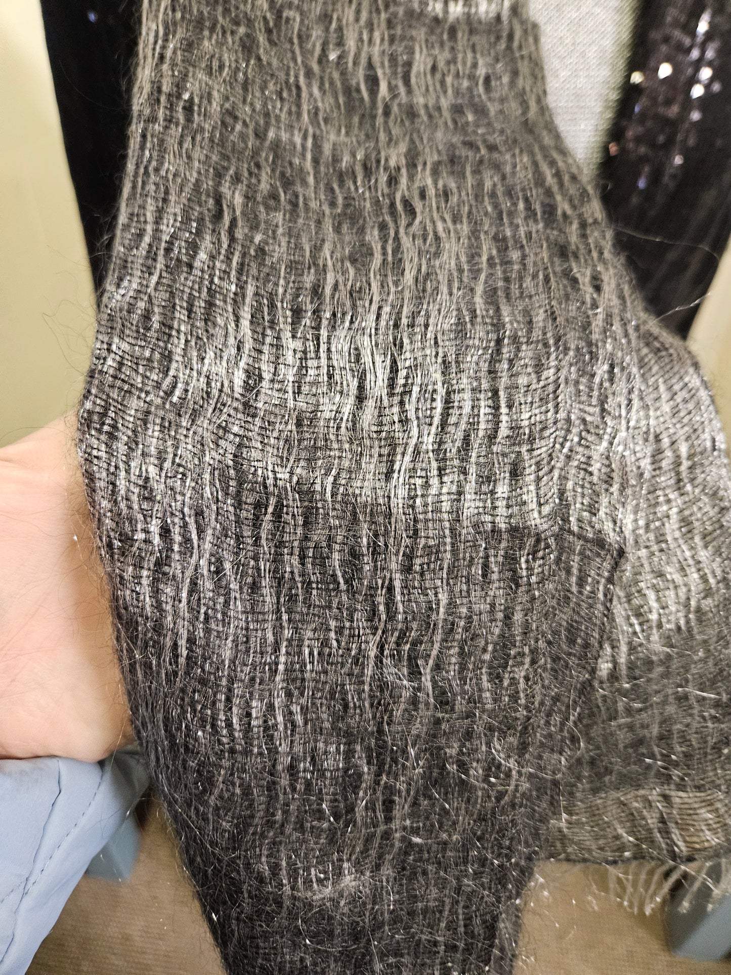 Pat Whyte, designer, 51% mohair scarf