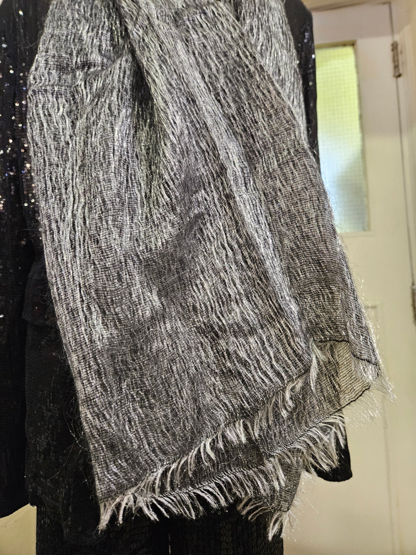 Pat Whyte, designer, 51% mohair scarf