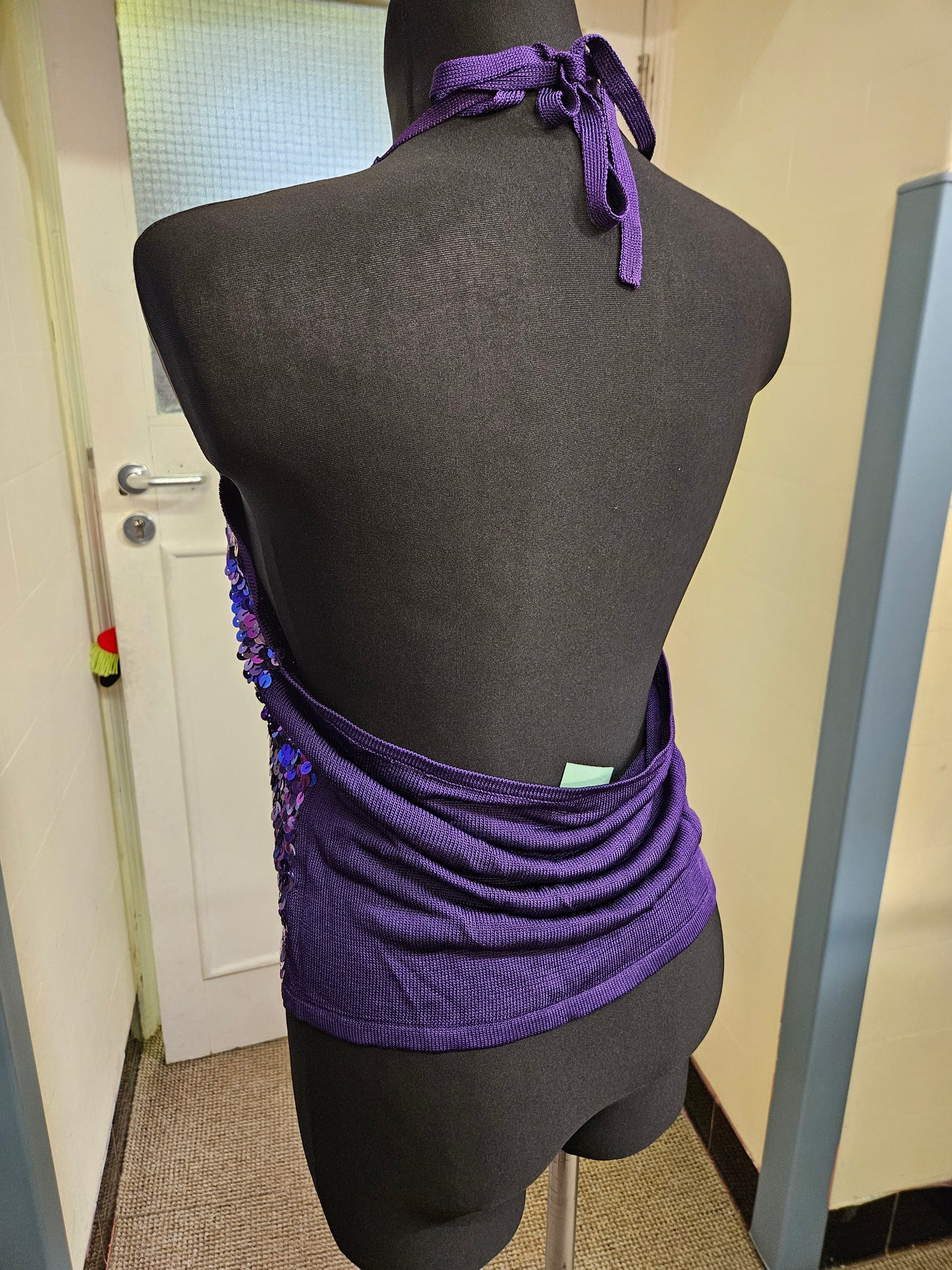 Dorothy Perkins, purple sequins top, size 16