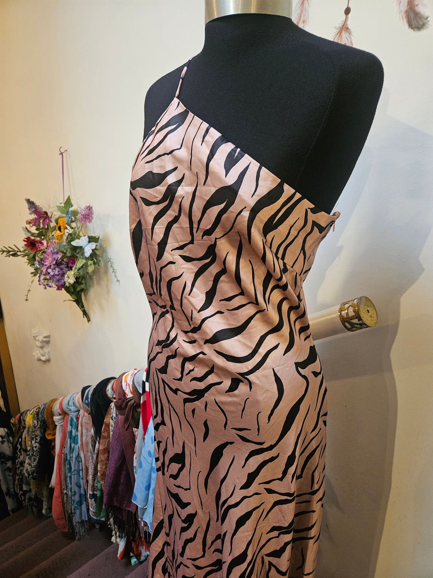 Nasty gal, new, one shoulder, maxi dress, size 12