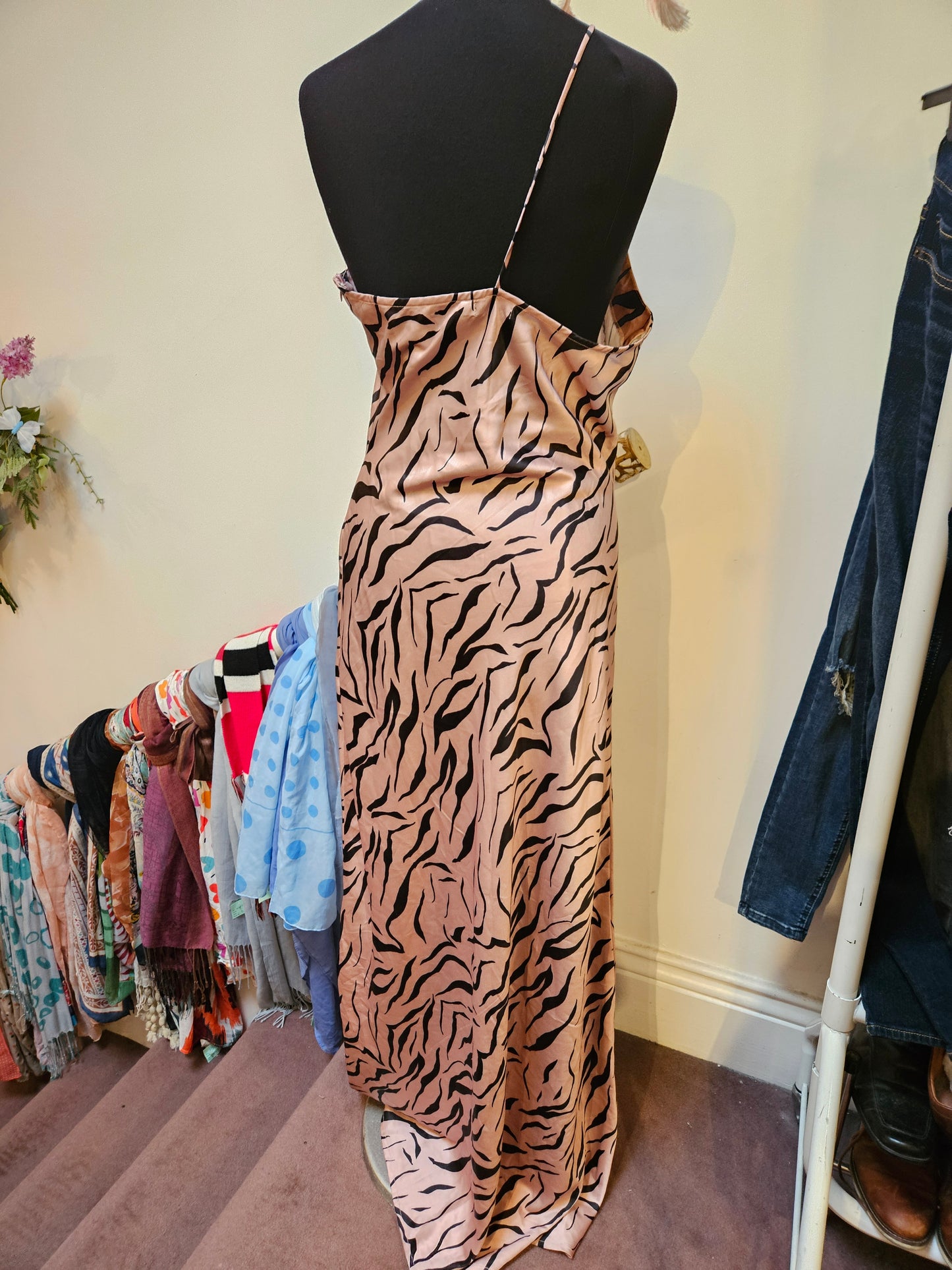 Nasty gal, new, one shoulder, maxi dress, size 12