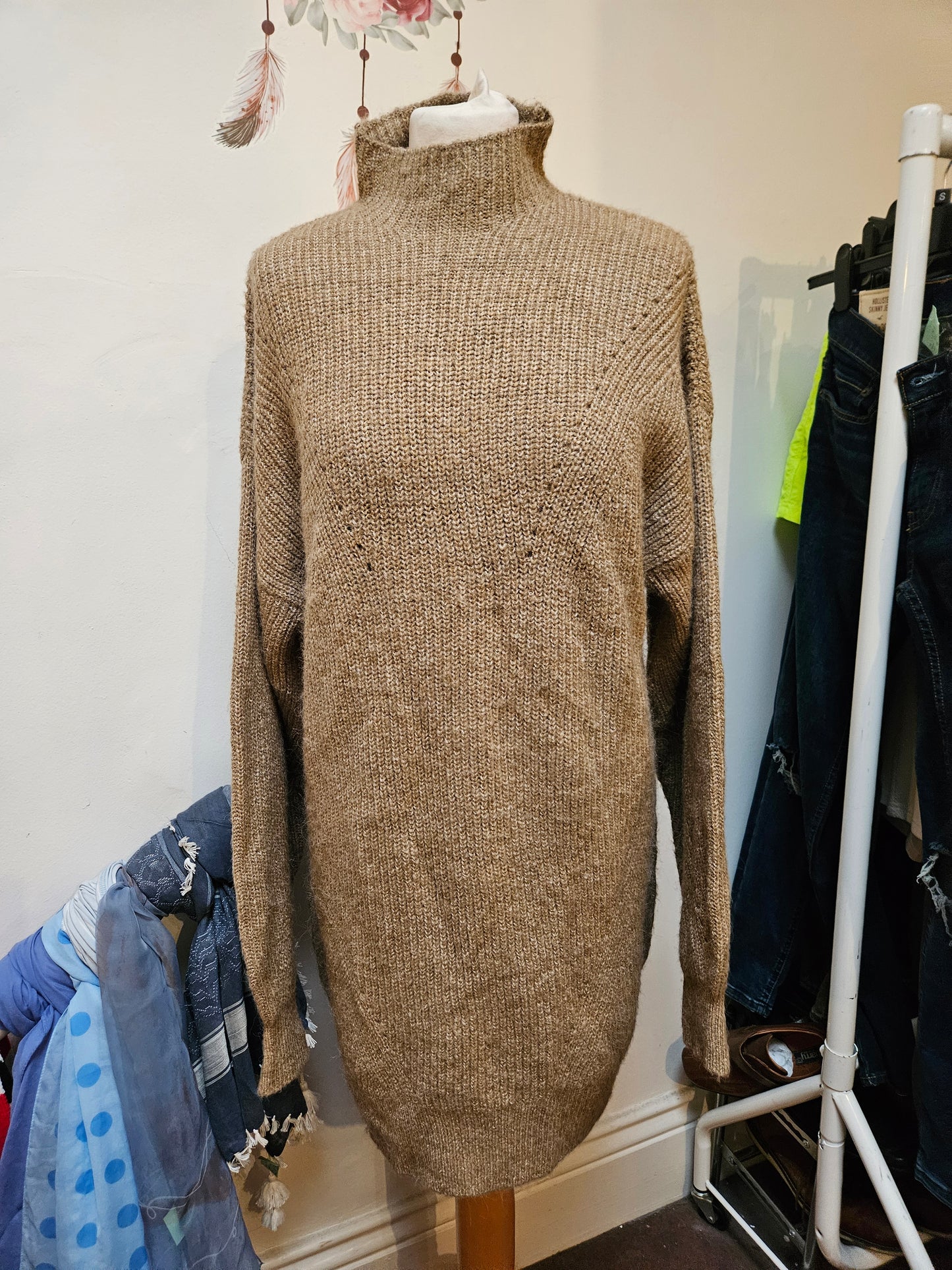 Miss Selfridge, knitted dress, size XS oversized