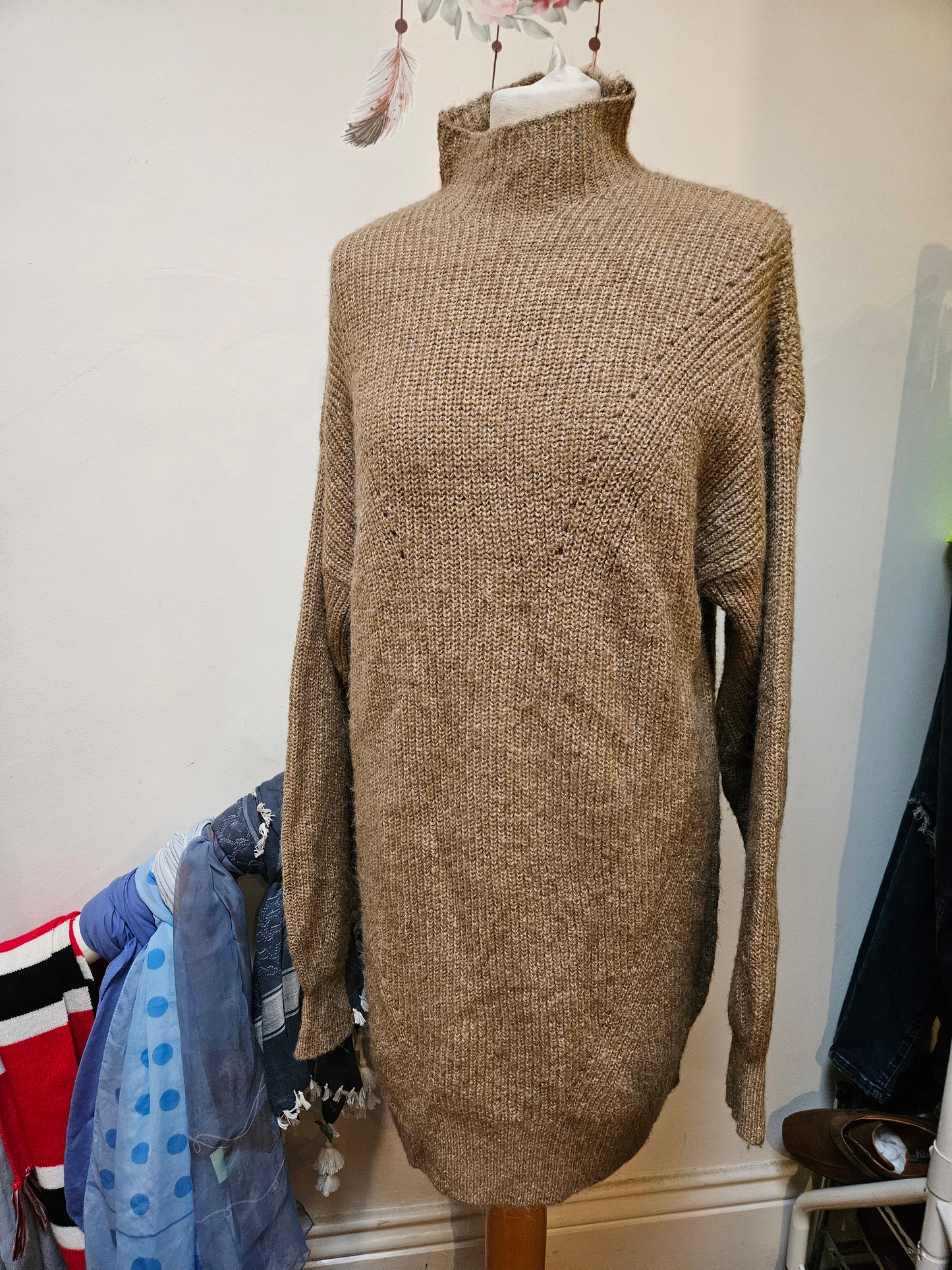 Miss Selfridge, knitted dress, size XS oversized