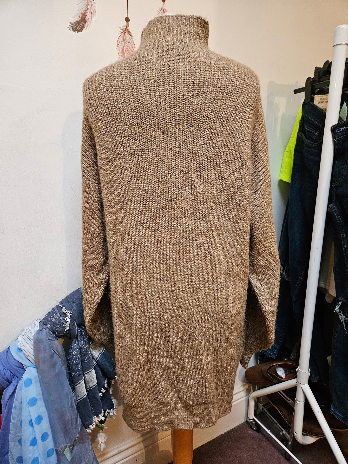 Miss Selfridge, knitted dress, size XS oversized