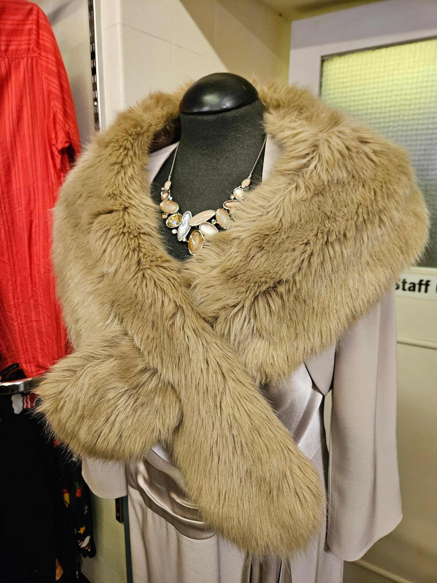 Zara, faux fur shawl