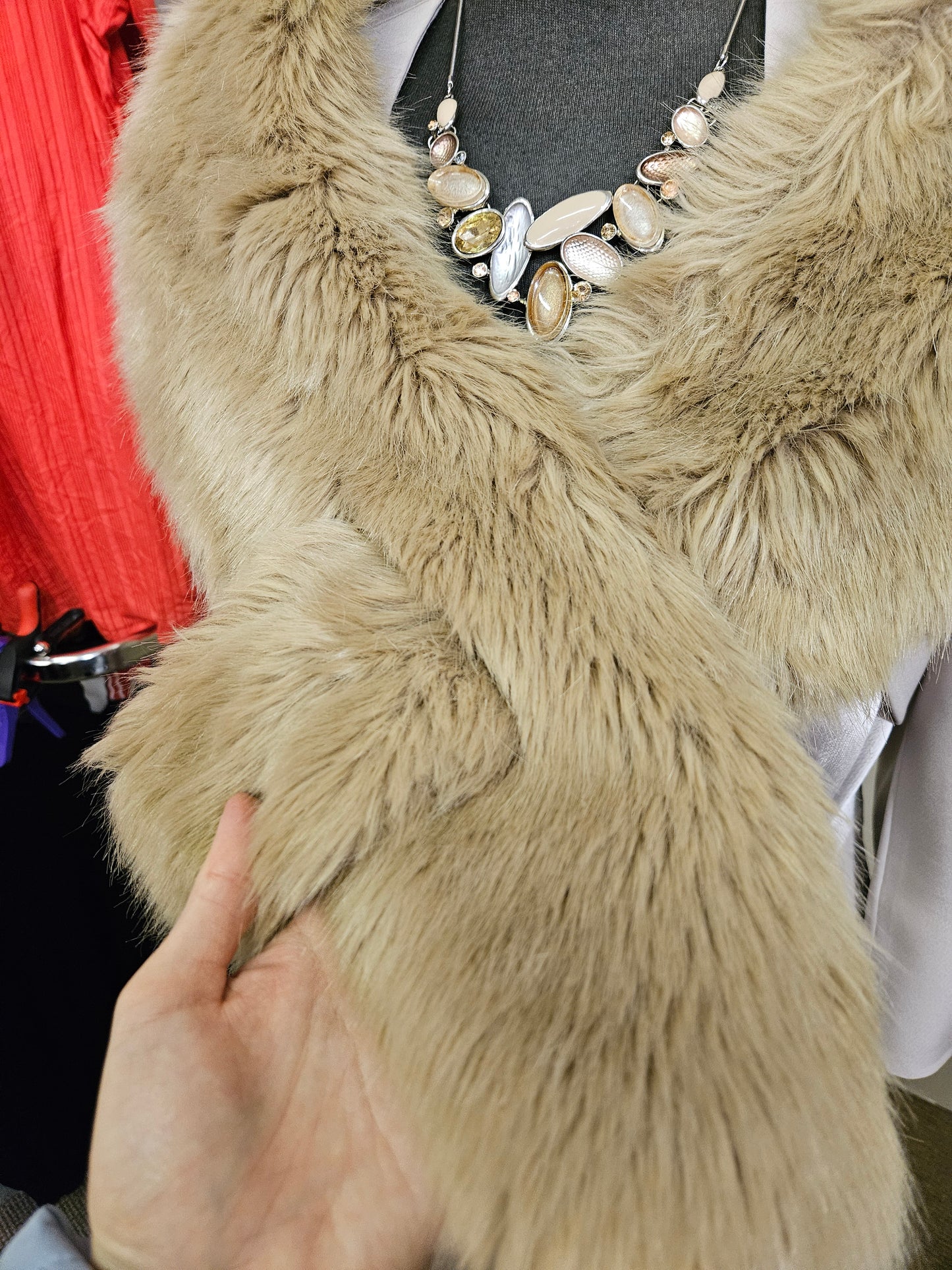 Zara, faux fur shawl