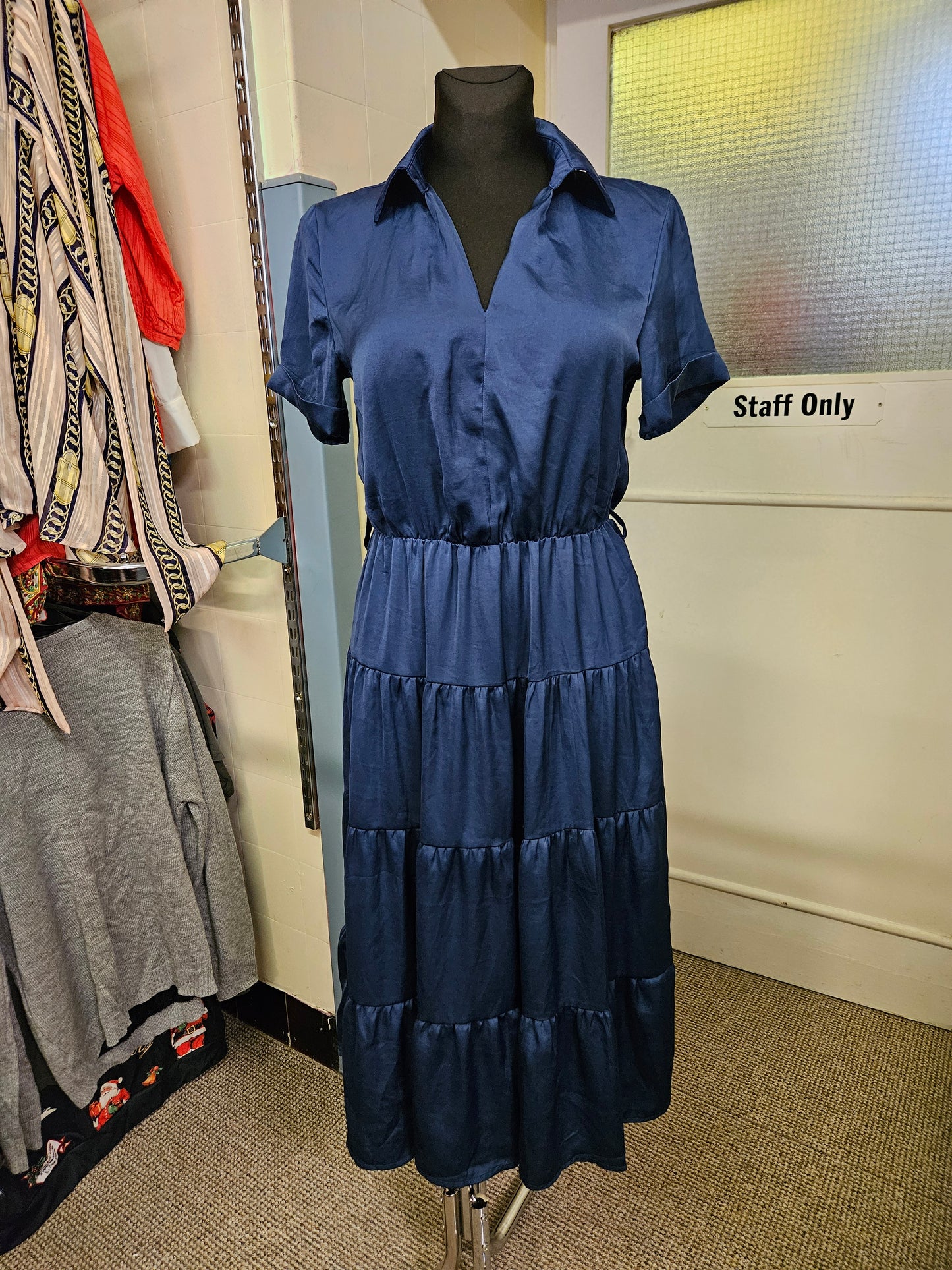 Rowen Avenue, navy dress,  no belt, size S