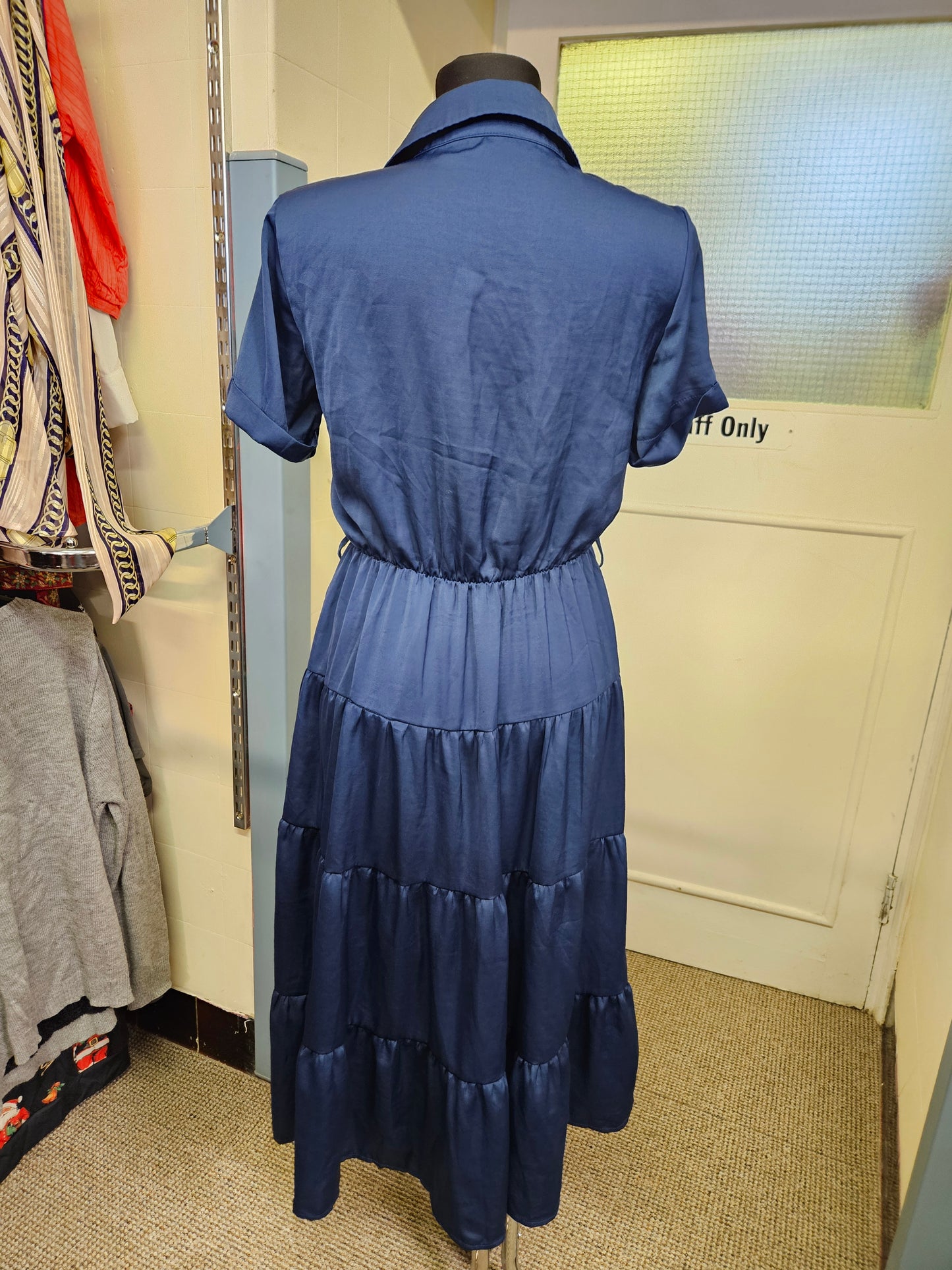 Rowen Avenue, navy dress,  no belt, size S